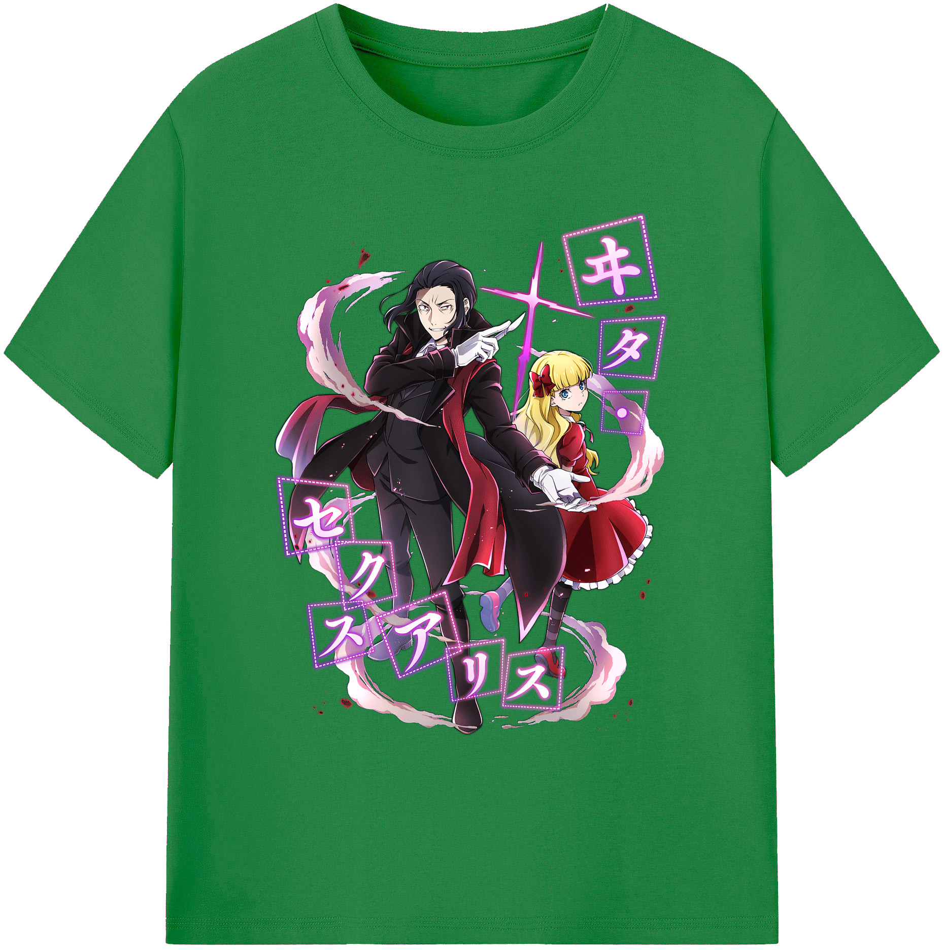 （画像用） 文豪ストレイドッグス Bungo Stray Dogs 綿100％ メンズ半袖Tシャツ｜肌触りやわらか＆通気性