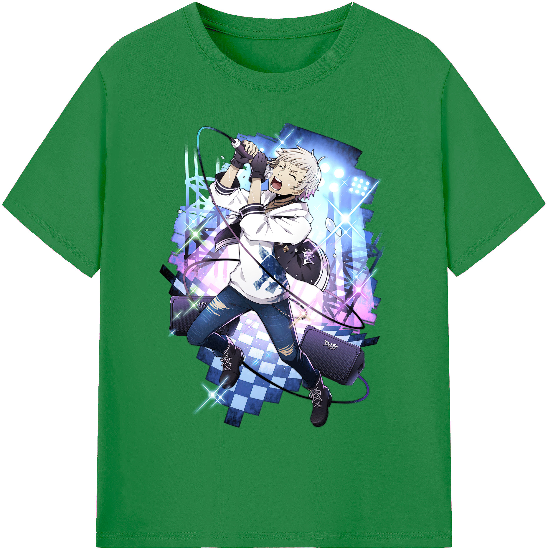 （画像用） 文豪ストレイドッグス Bungo Stray Dogs 綿100％ メンズ半袖Tシャツ｜肌触りやわらか＆通気性