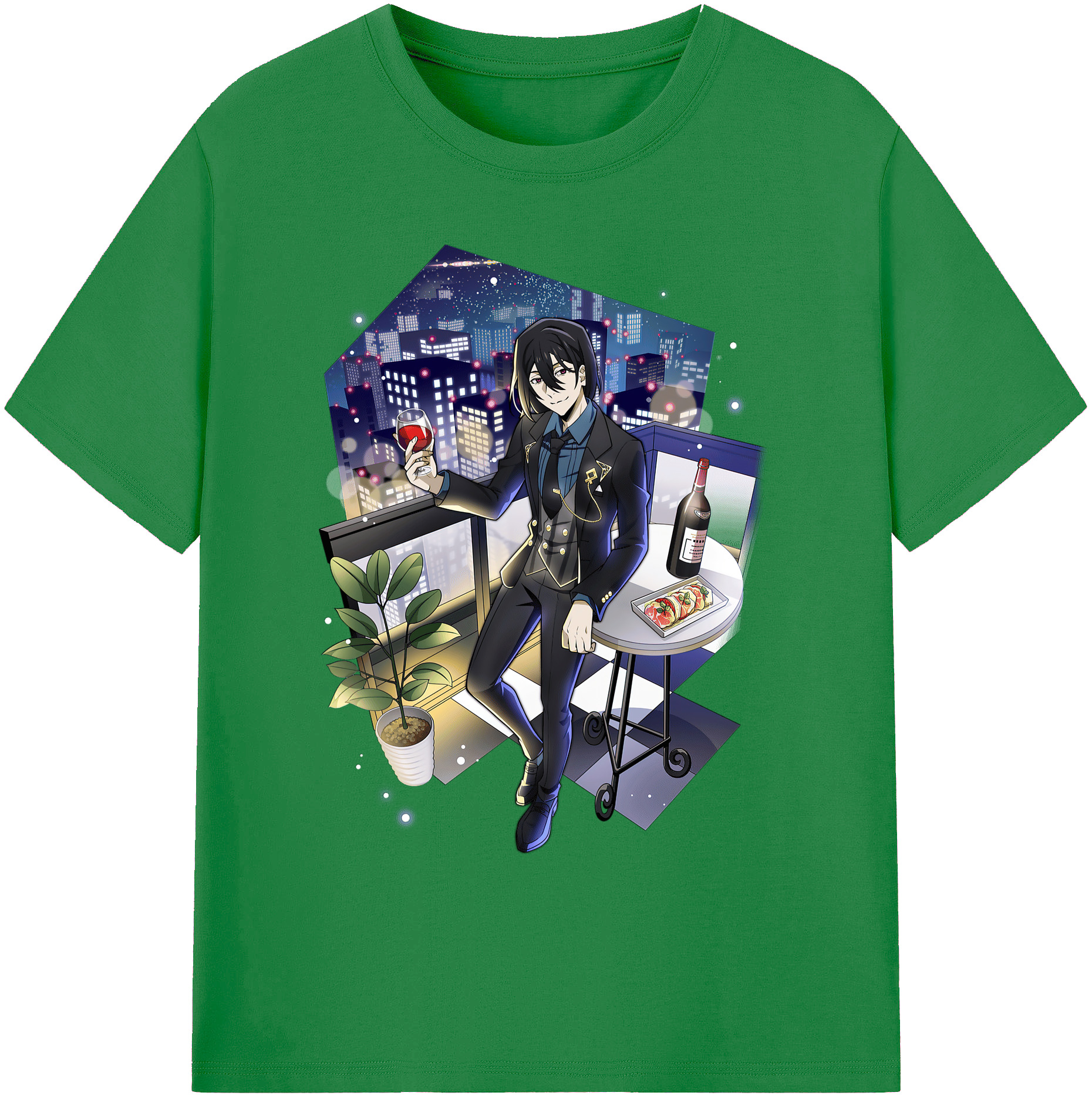 （画像用） 文豪ストレイドッグス Bungo Stray Dogs 綿100％ メンズ半袖Tシャツ｜肌触りやわらか＆通気性