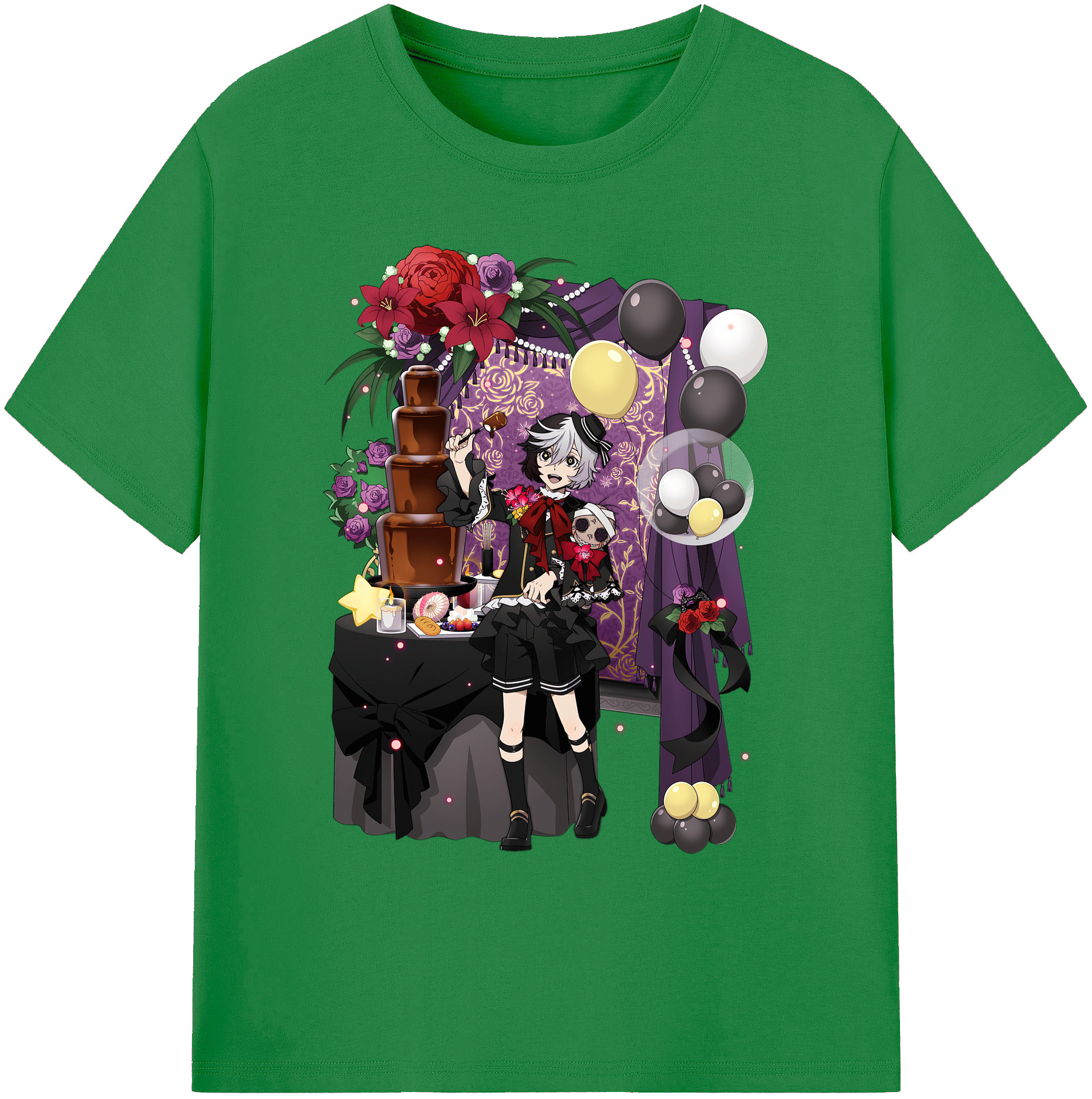 （画像用） 文豪ストレイドッグス Bungo Stray Dogs 綿100％ メンズ半袖Tシャツ｜肌触りやわらか＆通気性