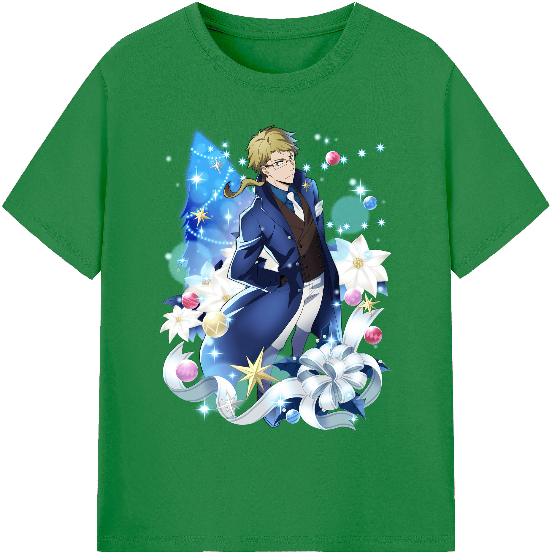 （画像用） 文豪ストレイドッグス Bungo Stray Dogs 綿100％ メンズ半袖Tシャツ｜肌触りやわらか＆通気性