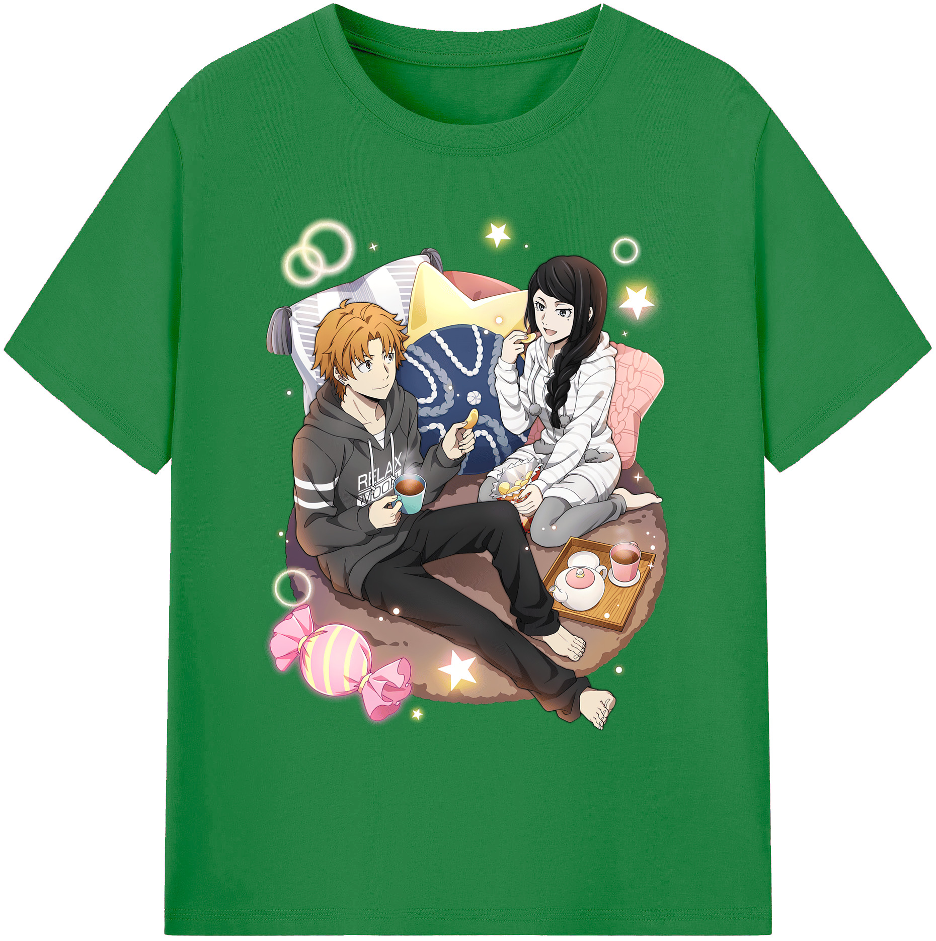 （画像用） 文豪ストレイドッグス Bungo Stray Dogs 綿100％ メンズ半袖Tシャツ｜肌触りやわらか＆通気性