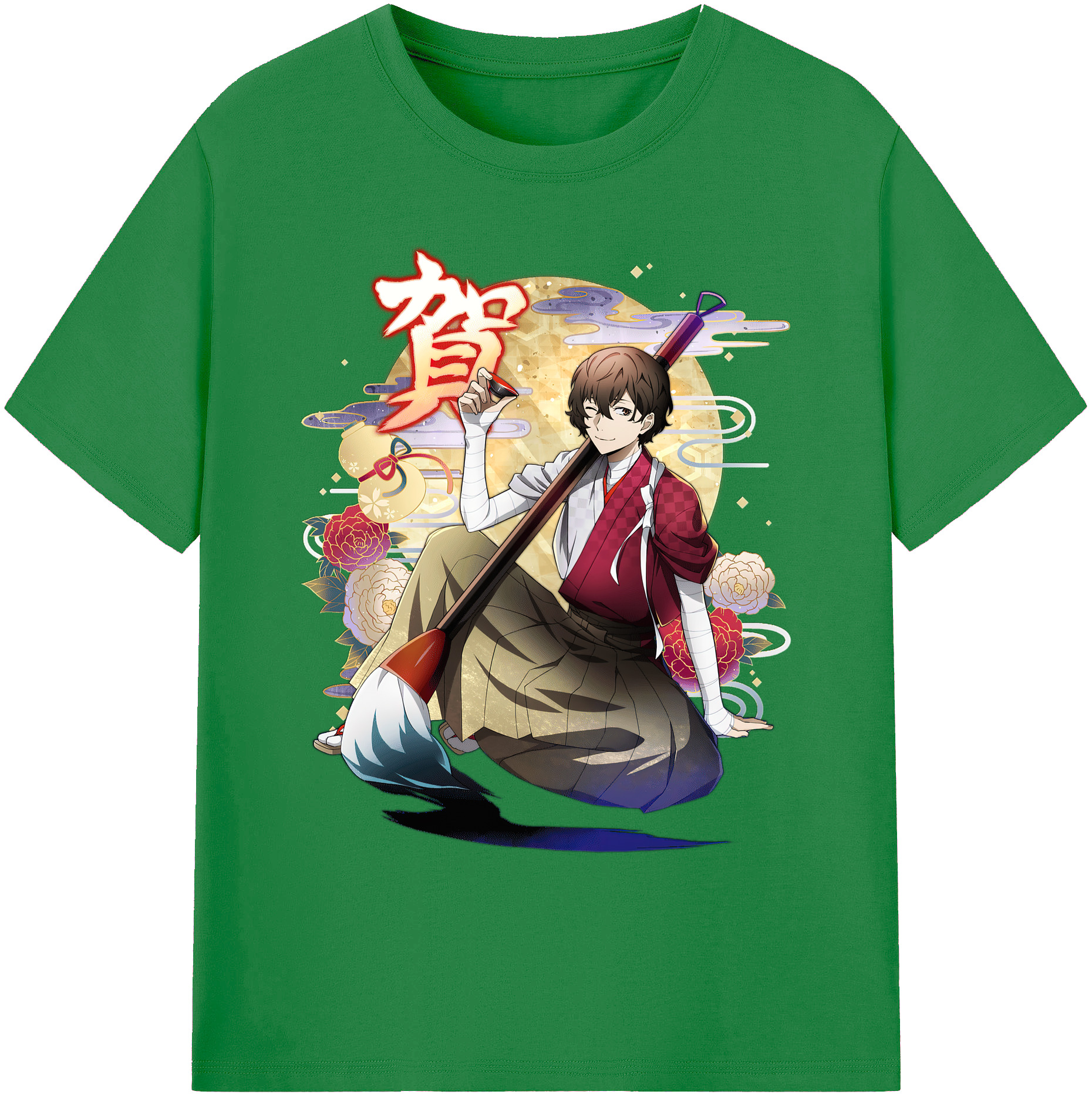 （画像用） 文豪ストレイドッグス Bungo Stray Dogs 綿100％ メンズ半袖Tシャツ｜肌触りやわらか＆通気性