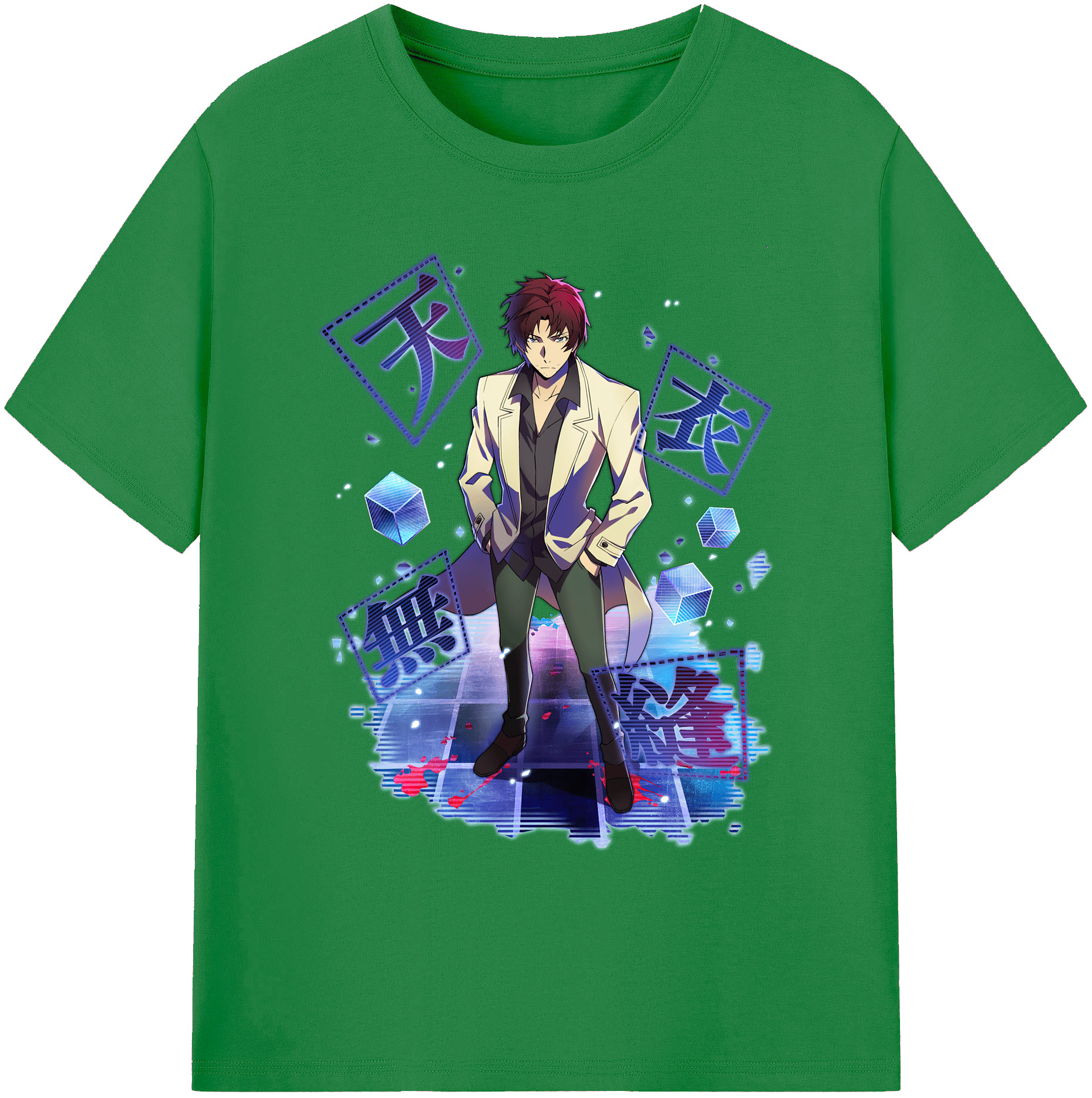（画像用） 文豪ストレイドッグス Bungo Stray Dogs 綿100％ メンズ半袖Tシャツ｜肌触りやわらか＆通気性
