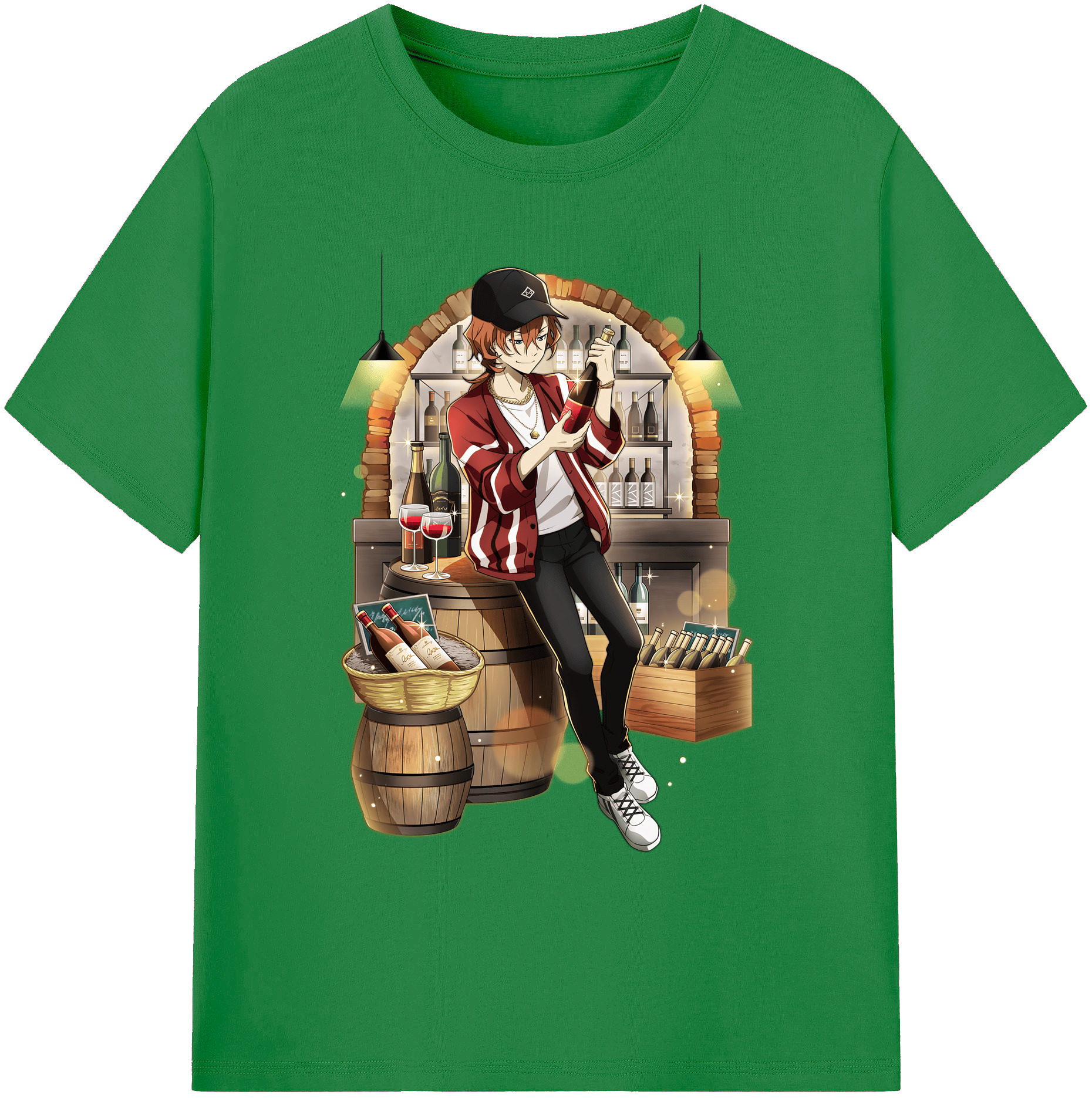 （画像用） 文豪ストレイドッグス Bungo Stray Dogs 綿100％ メンズ半袖Tシャツ｜肌触りやわらか＆通気性