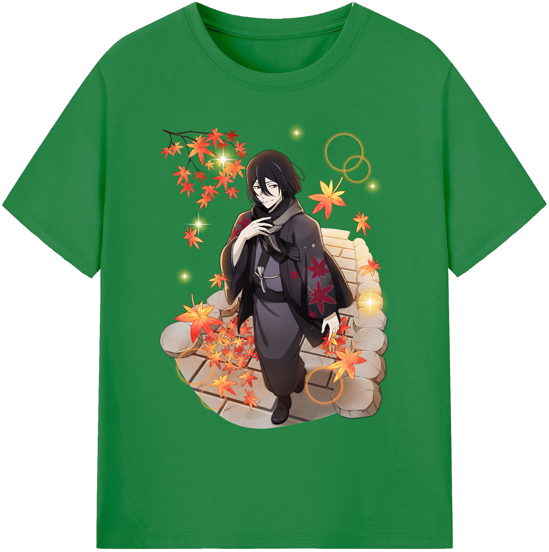 （画像用） 文豪ストレイドッグス Bungo Stray Dogs 綿100％ メンズ半袖Tシャツ｜肌触りやわらか＆通気性