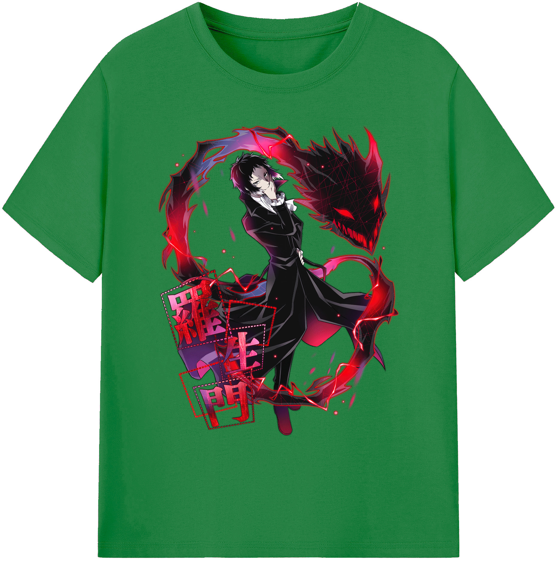 （画像用） 文豪ストレイドッグス Bungo Stray Dogs 綿100％ メンズ半袖Tシャツ｜肌触りやわらか＆通気性