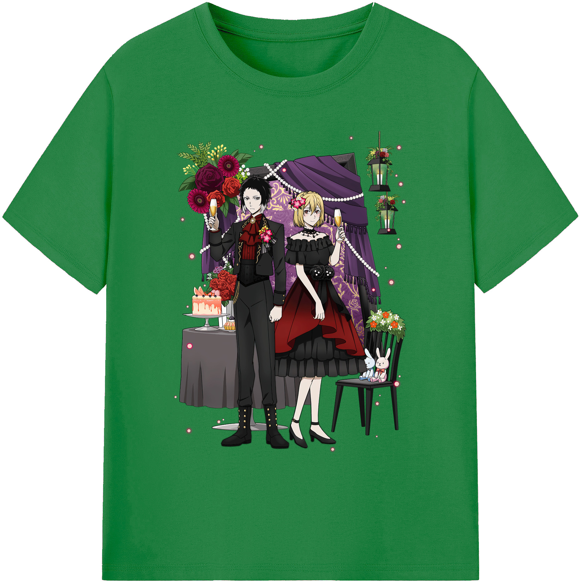 （画像用） 文豪ストレイドッグス Bungo Stray Dogs 綿100％ メンズ半袖Tシャツ｜肌触りやわらか＆通気性