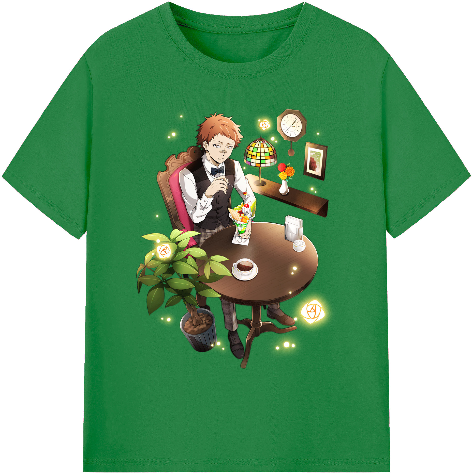 （画像用） 文豪ストレイドッグス Bungo Stray Dogs 綿100％ メンズ半袖Tシャツ｜肌触りやわらか＆通気性