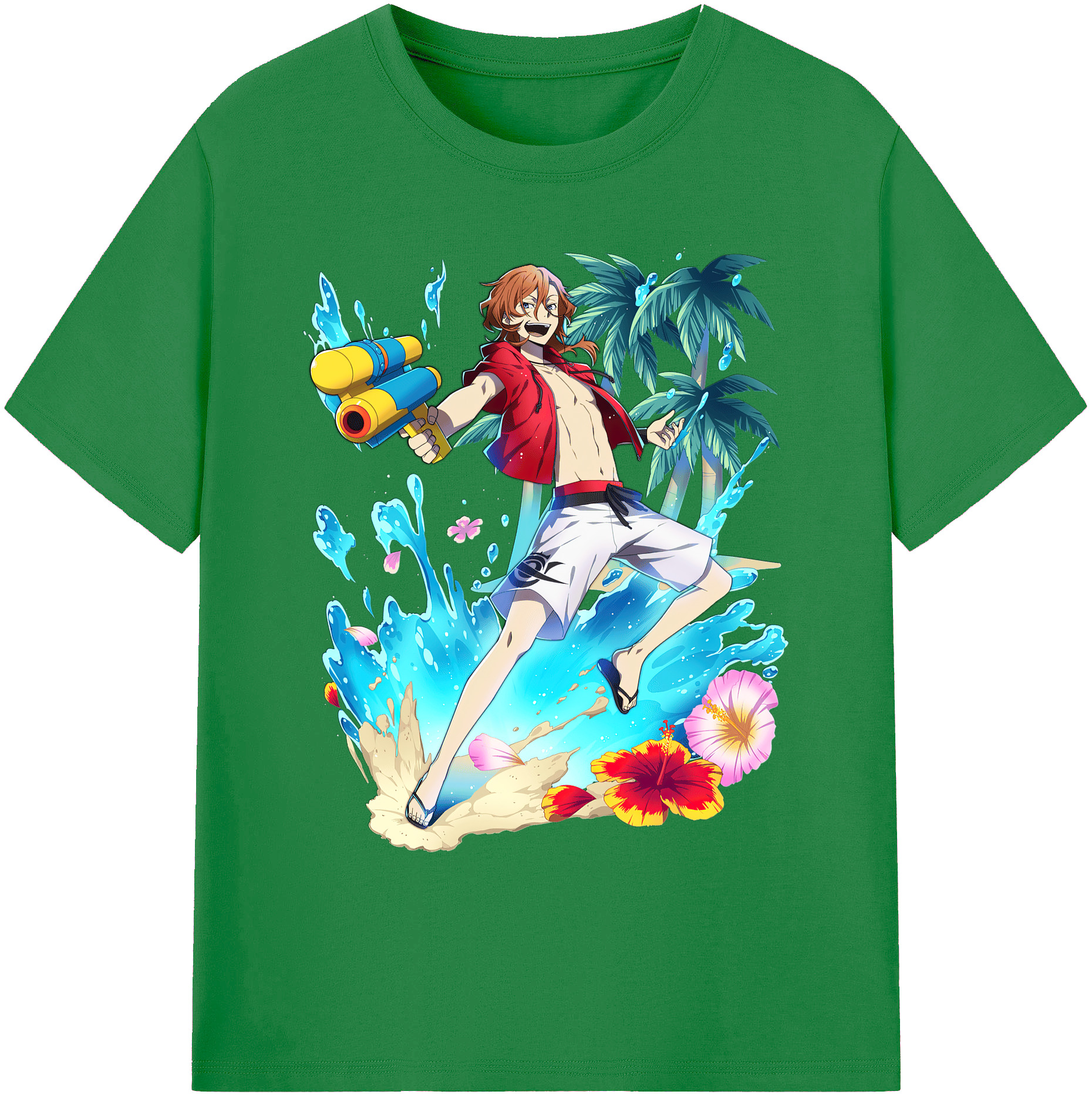 （画像用） 文豪ストレイドッグス Bungo Stray Dogs 綿100％ メンズ半袖Tシャツ｜肌触りやわらか＆通気性