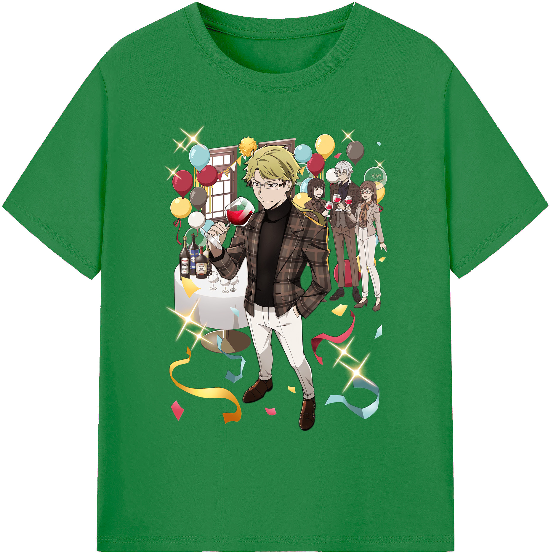 （画像用） 文豪ストレイドッグス Bungo Stray Dogs 綿100％ メンズ半袖Tシャツ｜肌触りやわらか＆通気性