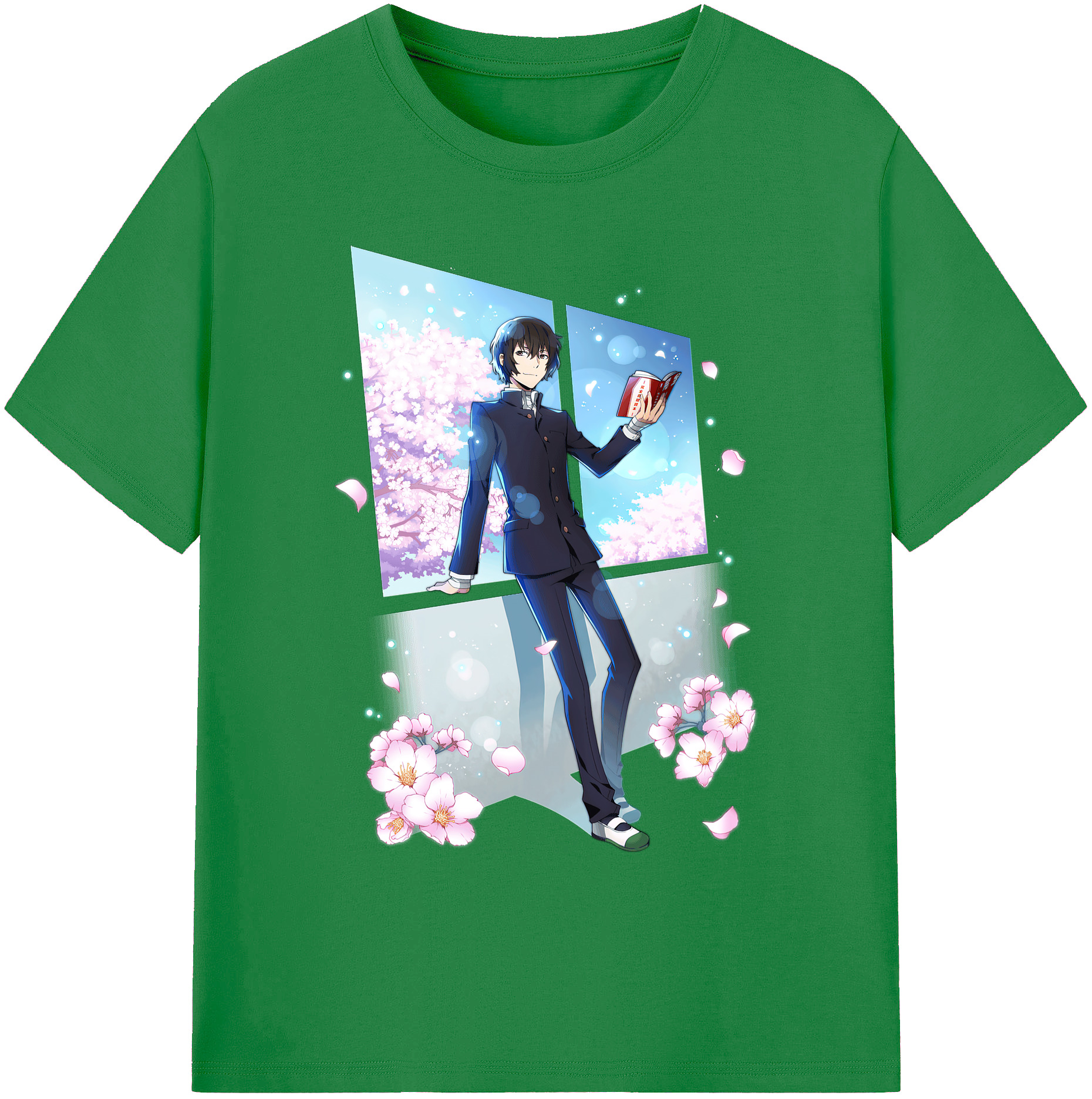 （画像用） 文豪ストレイドッグス Bungo Stray Dogs 綿100％ メンズ半袖Tシャツ｜肌触りやわらか＆通気性