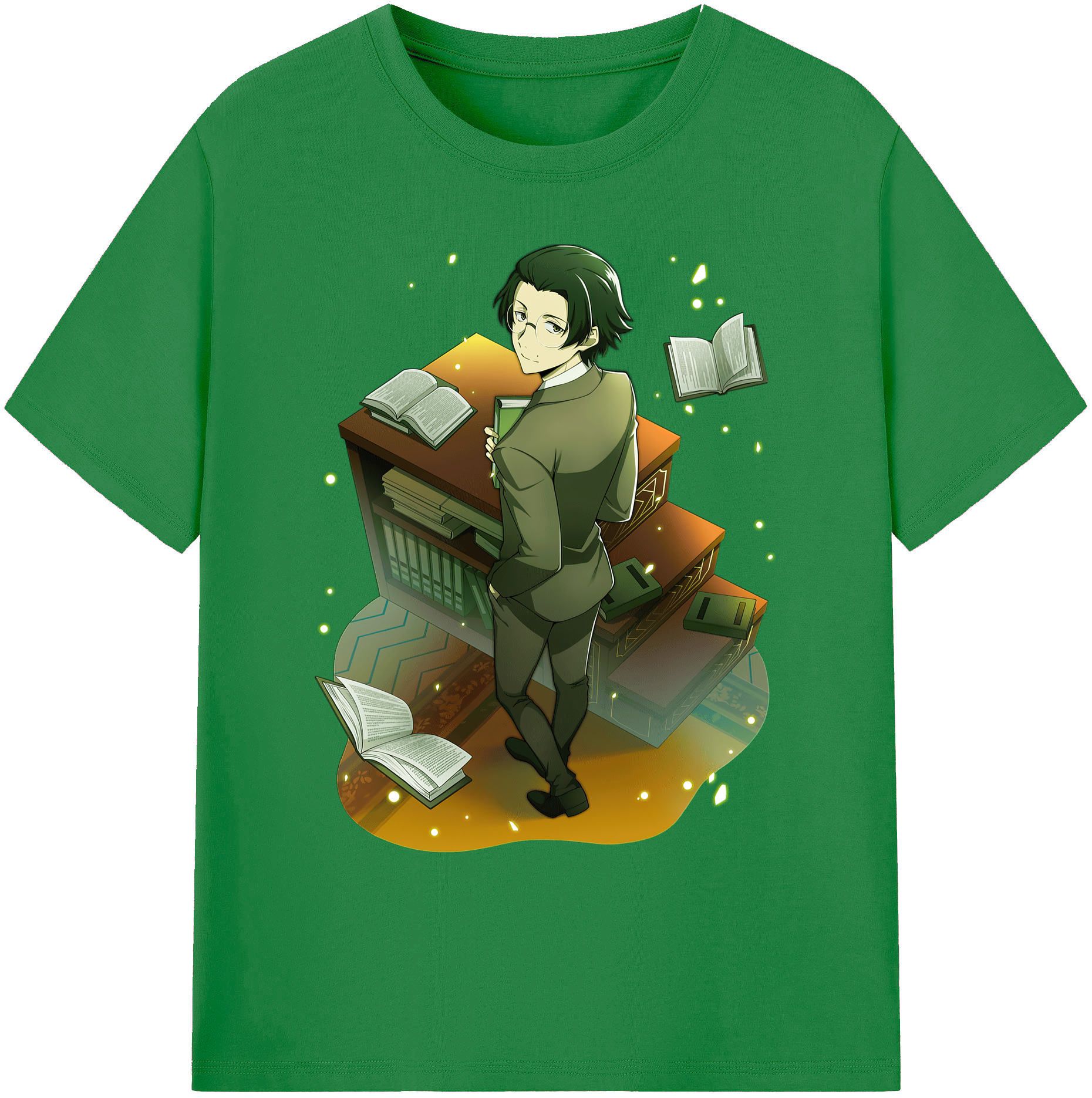 （画像用） 文豪ストレイドッグス Bungo Stray Dogs 綿100％ メンズ半袖Tシャツ｜肌触りやわらか＆通気性