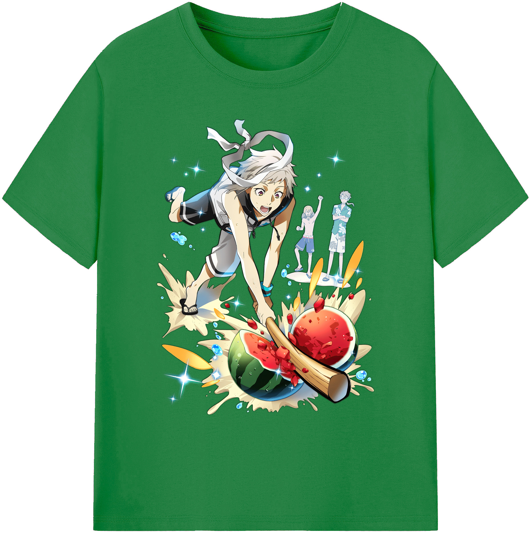 （画像用） 文豪ストレイドッグス Bungo Stray Dogs 綿100％ メンズ半袖Tシャツ｜肌触りやわらか＆通気性