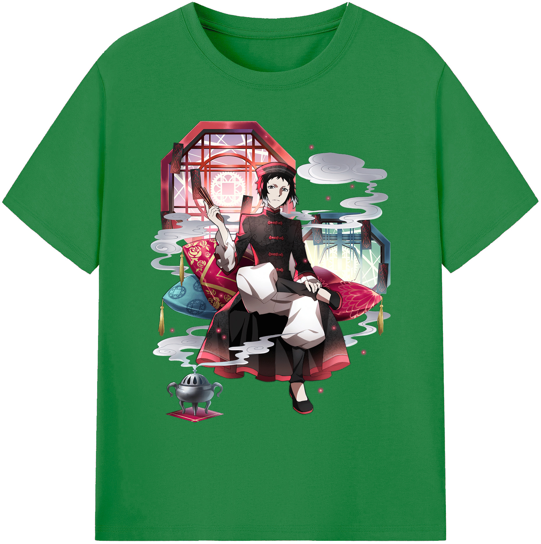（画像用） 文豪ストレイドッグス Bungo Stray Dogs 綿100％ メンズ半袖Tシャツ｜肌触りやわらか＆通気性