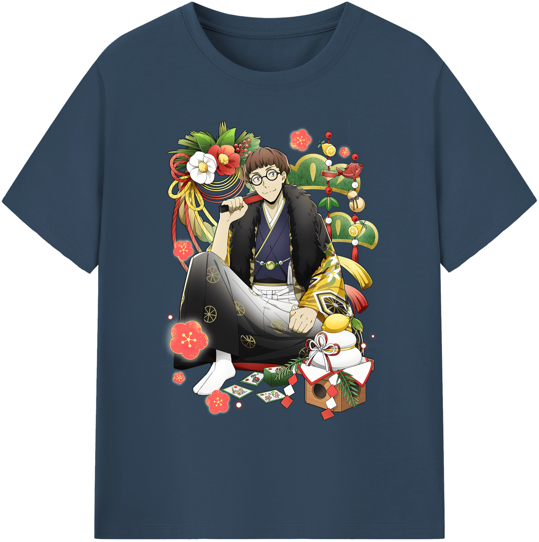 （画像用） 文豪ストレイドッグス Bungo Stray Dogs 綿100％ メンズ半袖Tシャツ｜肌触りやわらか＆通気性