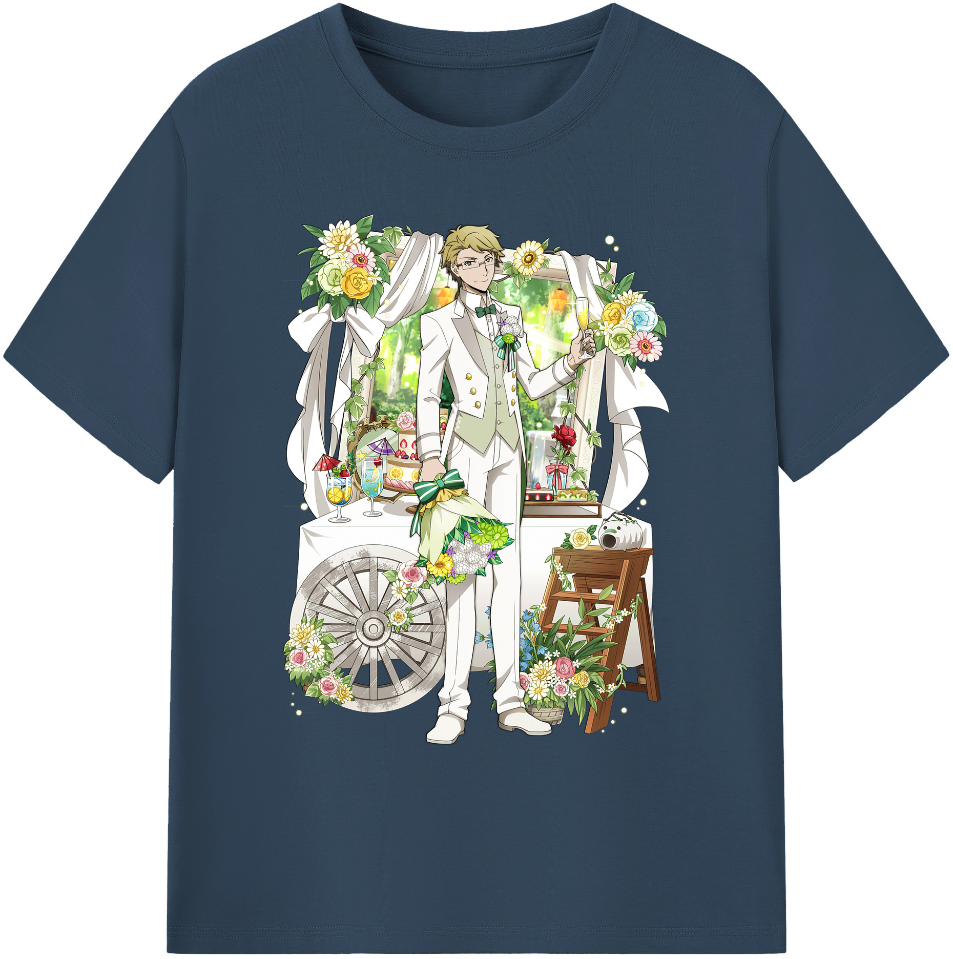 （画像用） 文豪ストレイドッグス Bungo Stray Dogs 綿100％ メンズ半袖Tシャツ｜肌触りやわらか＆通気性