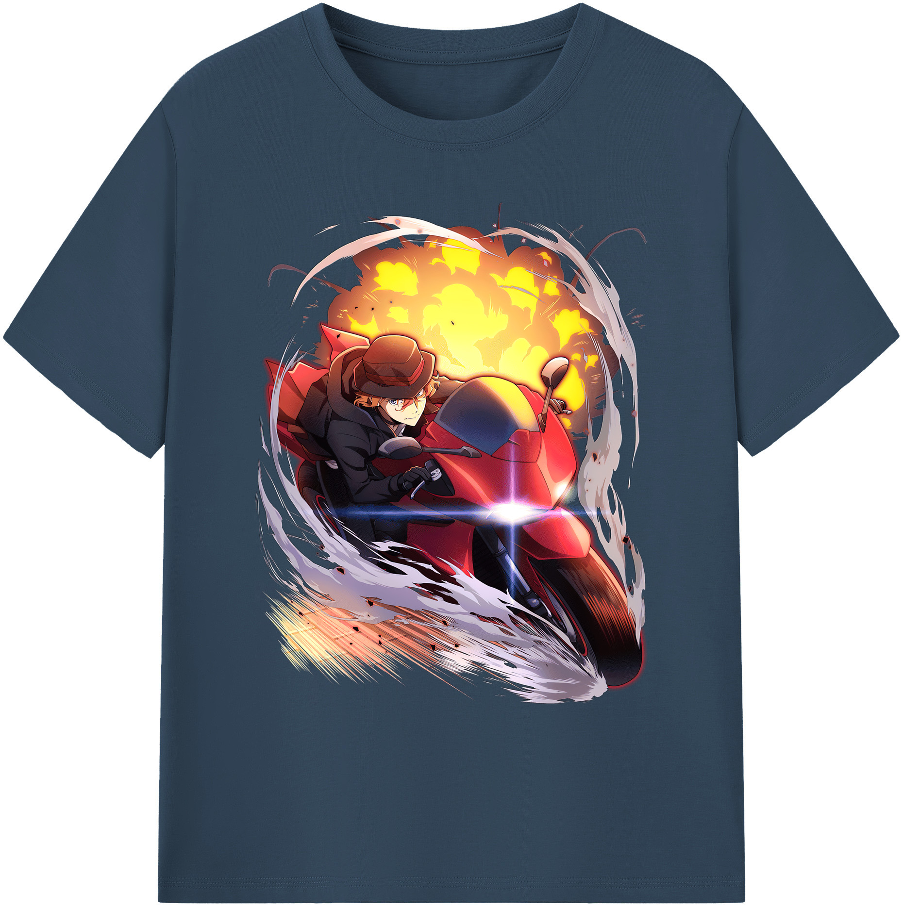 （画像用） 文豪ストレイドッグス Bungo Stray Dogs 綿100％ メンズ半袖Tシャツ｜肌触りやわらか＆通気性