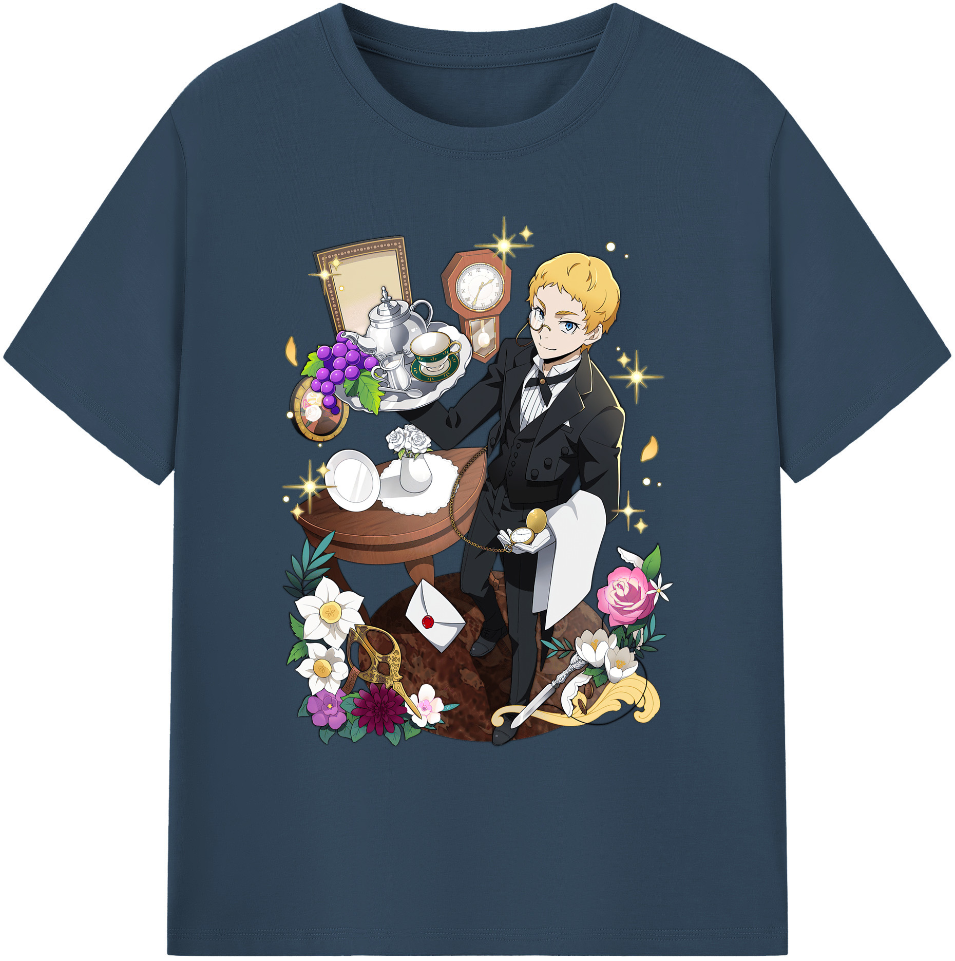 （画像用） 文豪ストレイドッグス Bungo Stray Dogs 綿100％ メンズ半袖Tシャツ｜肌触りやわらか＆通気性