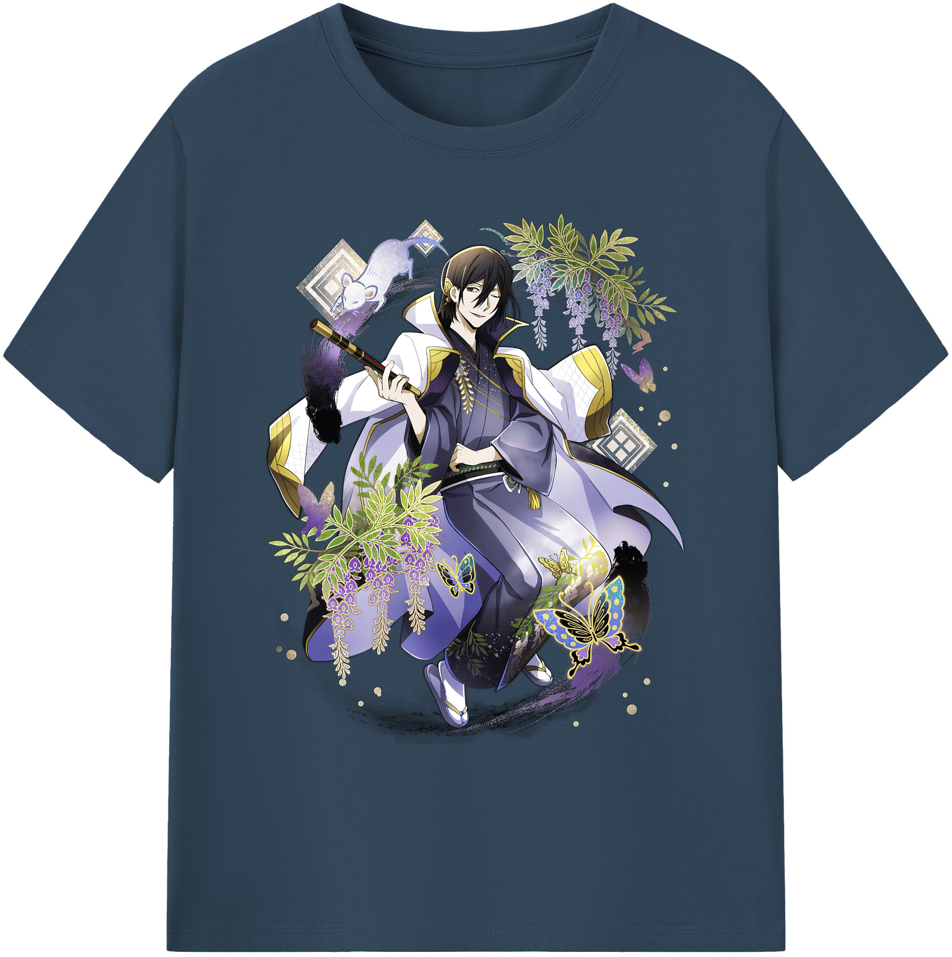 （画像用） 文豪ストレイドッグス Bungo Stray Dogs 綿100％ メンズ半袖Tシャツ｜肌触りやわらか＆通気性