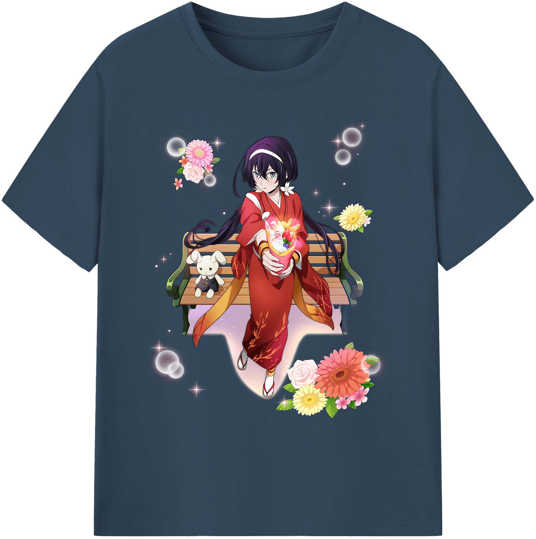 （画像用） 文豪ストレイドッグス Bungo Stray Dogs 綿100％ メンズ半袖Tシャツ｜肌触りやわらか＆通気性