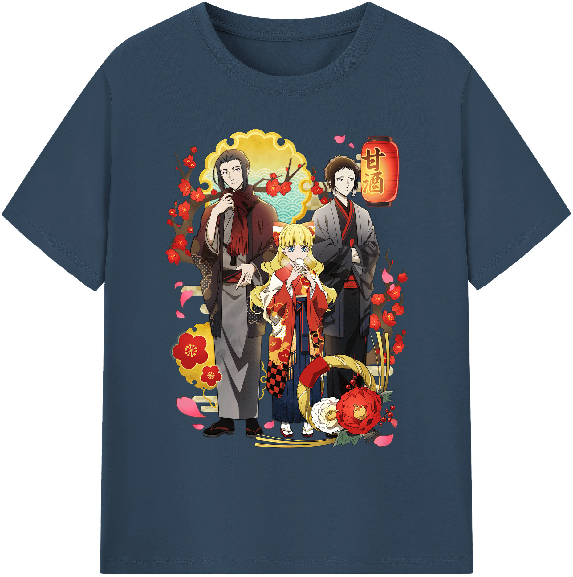 （画像用） 文豪ストレイドッグス Bungo Stray Dogs 綿100％ メンズ半袖Tシャツ｜肌触りやわらか＆通気性