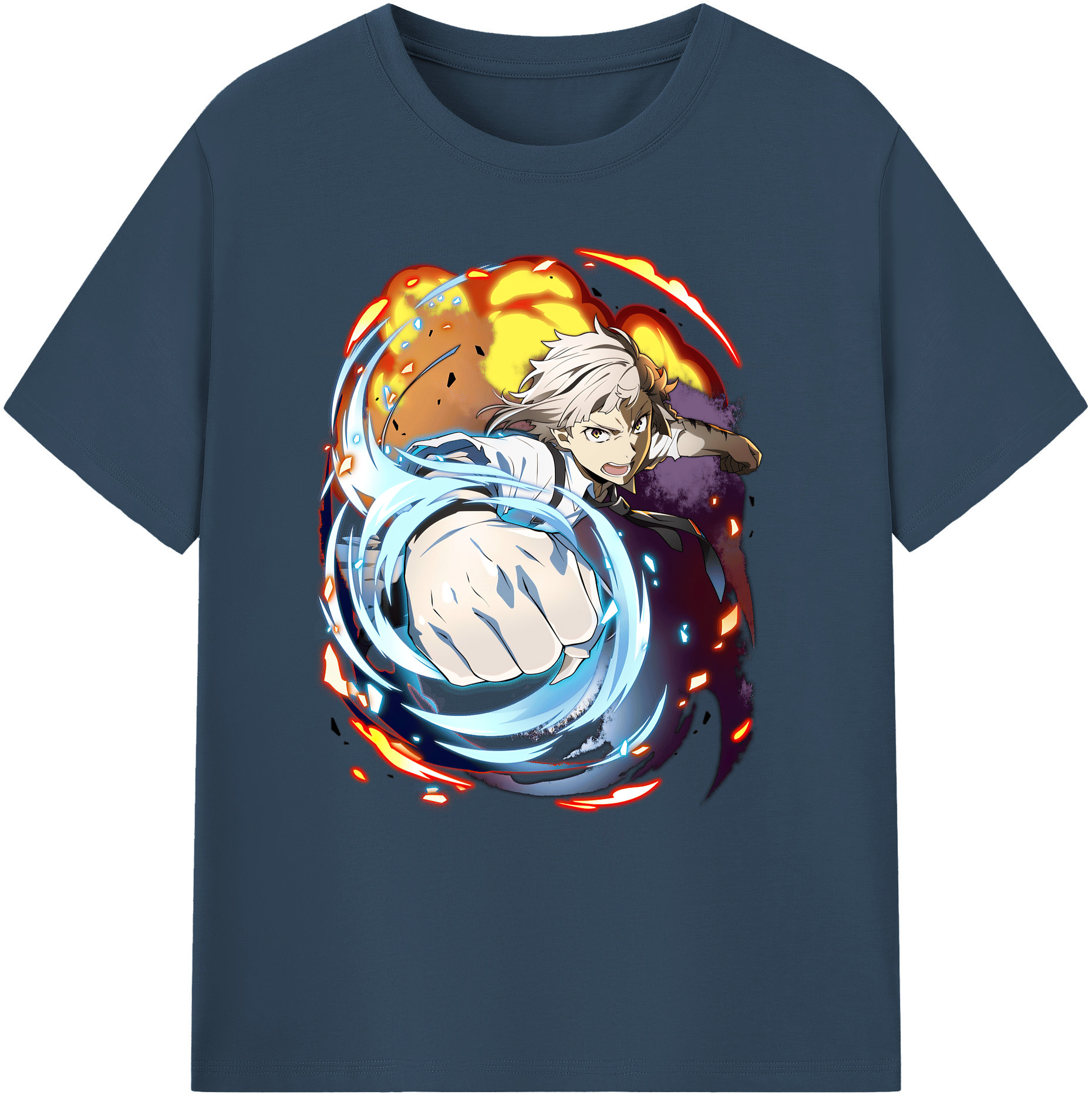 （画像用） 文豪ストレイドッグス Bungo Stray Dogs 綿100％ メンズ半袖Tシャツ｜肌触りやわらか＆通気性