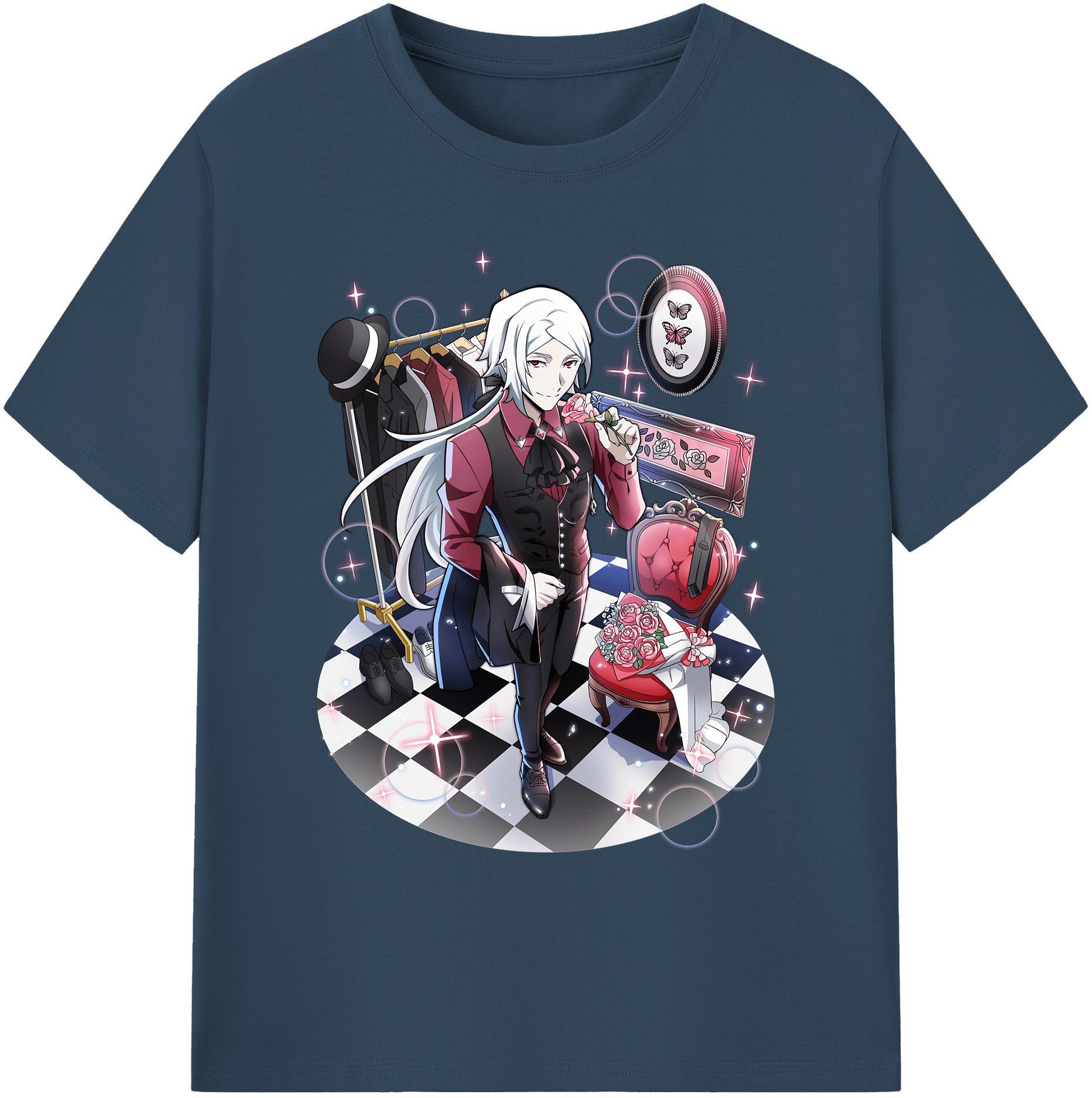 （画像用） 文豪ストレイドッグス Bungo Stray Dogs 綿100％ メンズ半袖Tシャツ｜肌触りやわらか＆通気性