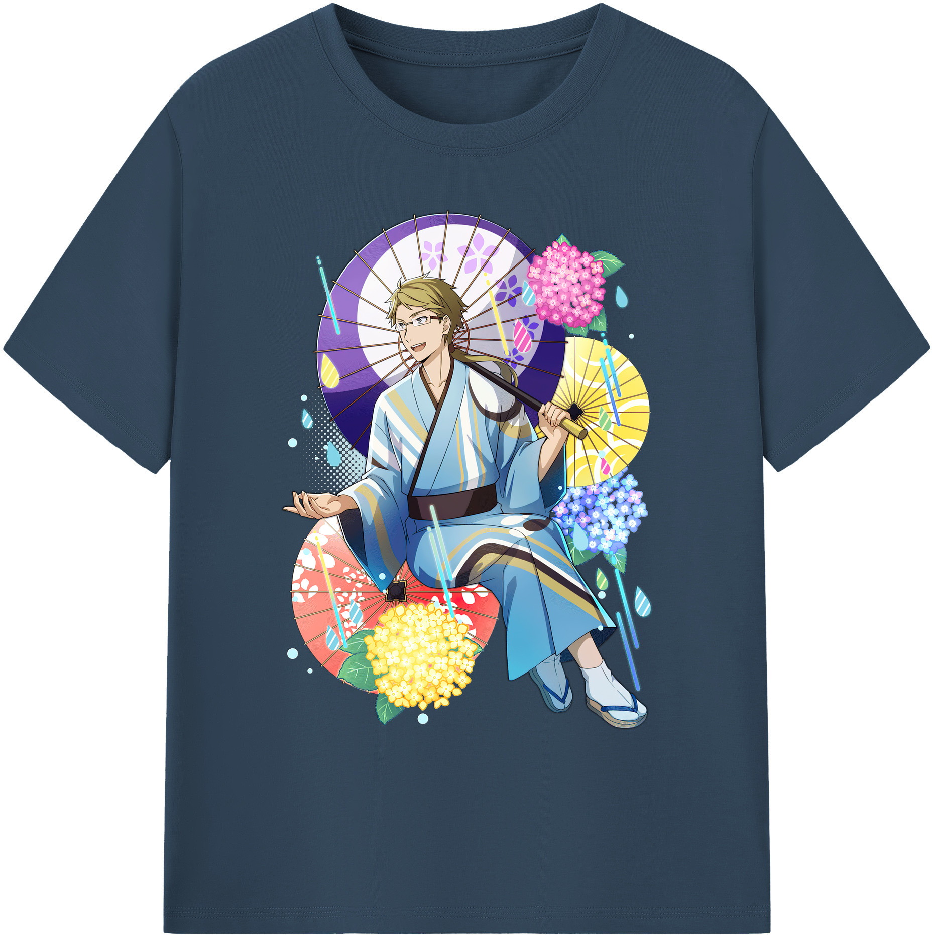 （画像用） 文豪ストレイドッグス Bungo Stray Dogs 綿100％ メンズ半袖Tシャツ｜肌触りやわらか＆通気性
