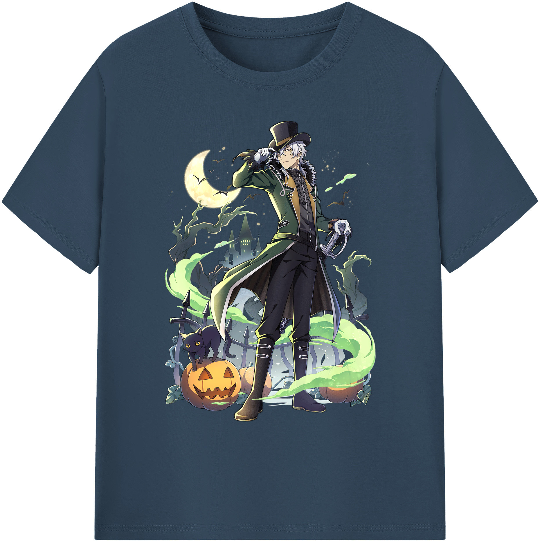 （画像用） 文豪ストレイドッグス Bungo Stray Dogs 綿100％ メンズ半袖Tシャツ｜肌触りやわらか＆通気性