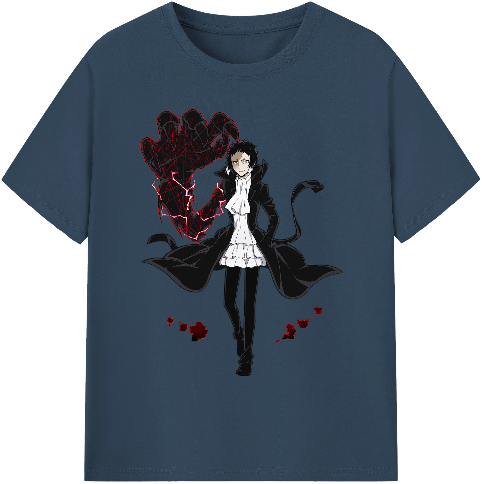 （画像用） 文豪ストレイドッグス Bungo Stray Dogs 綿100％ メンズ半袖Tシャツ｜肌触りやわらか＆通気性