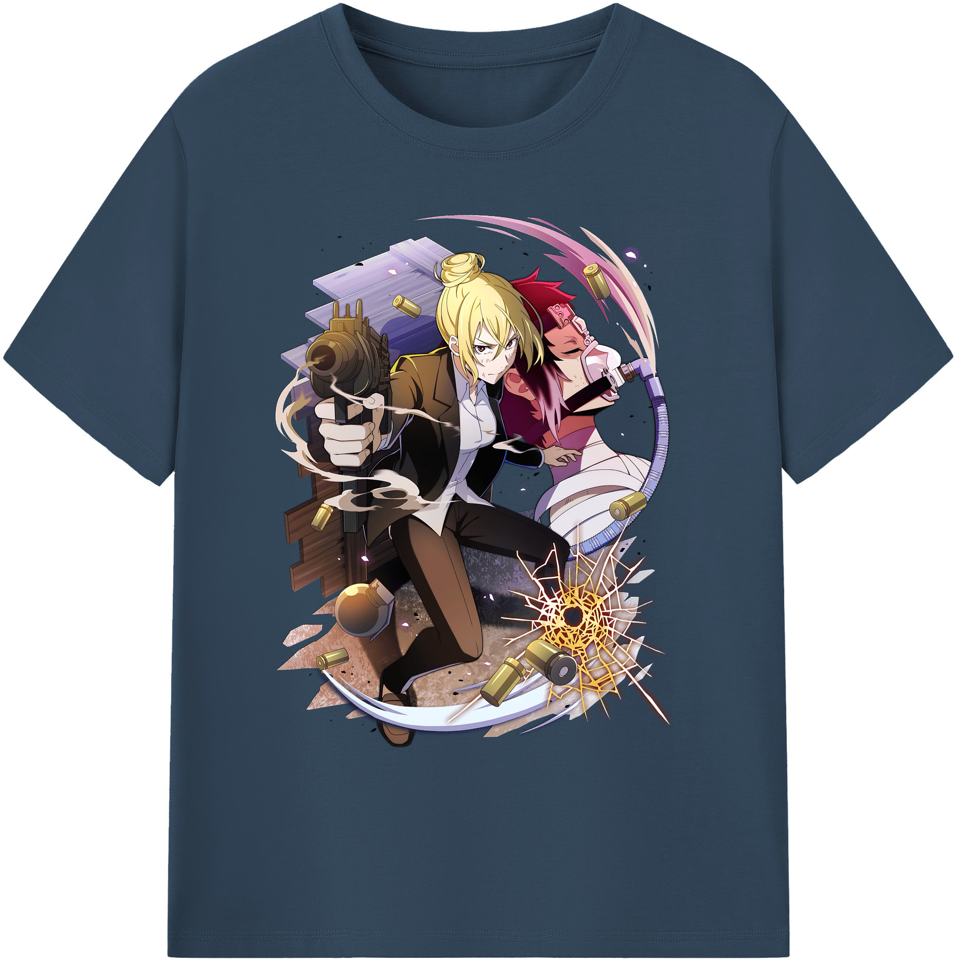 （画像用） 文豪ストレイドッグス Bungo Stray Dogs 綿100％ メンズ半袖Tシャツ｜肌触りやわらか＆通気性