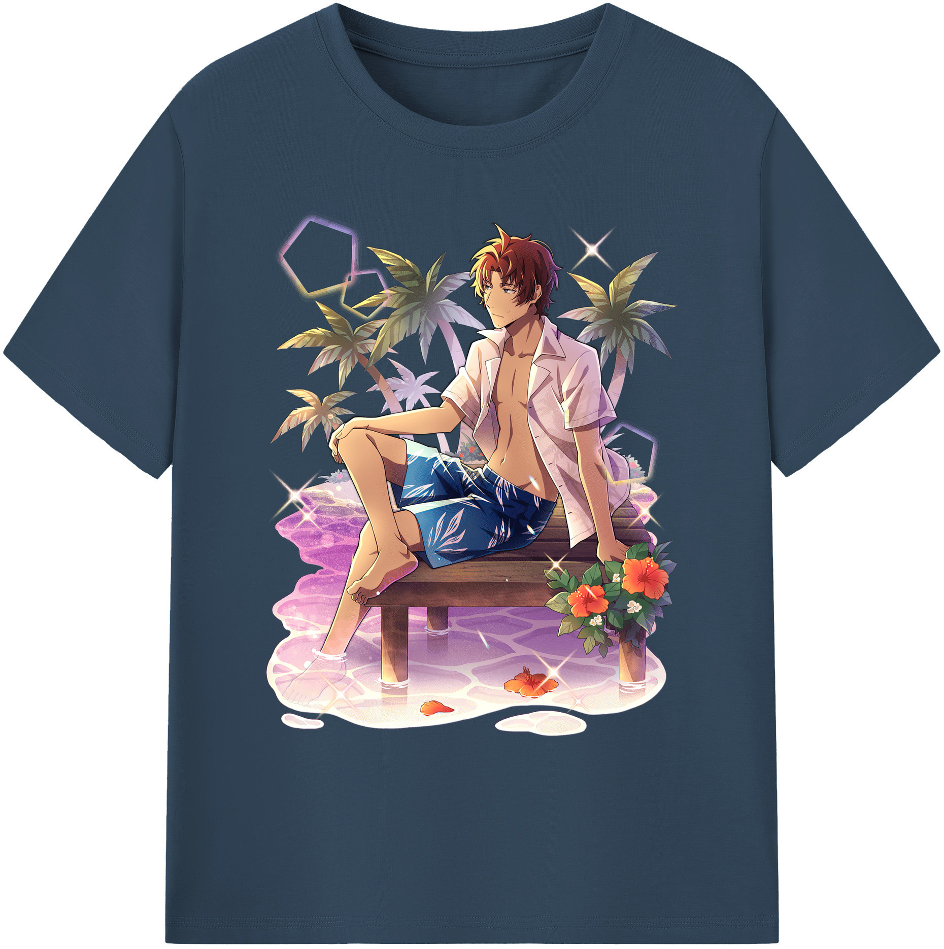 （画像用） 文豪ストレイドッグス Bungo Stray Dogs 綿100％ メンズ半袖Tシャツ｜肌触りやわらか＆通気性