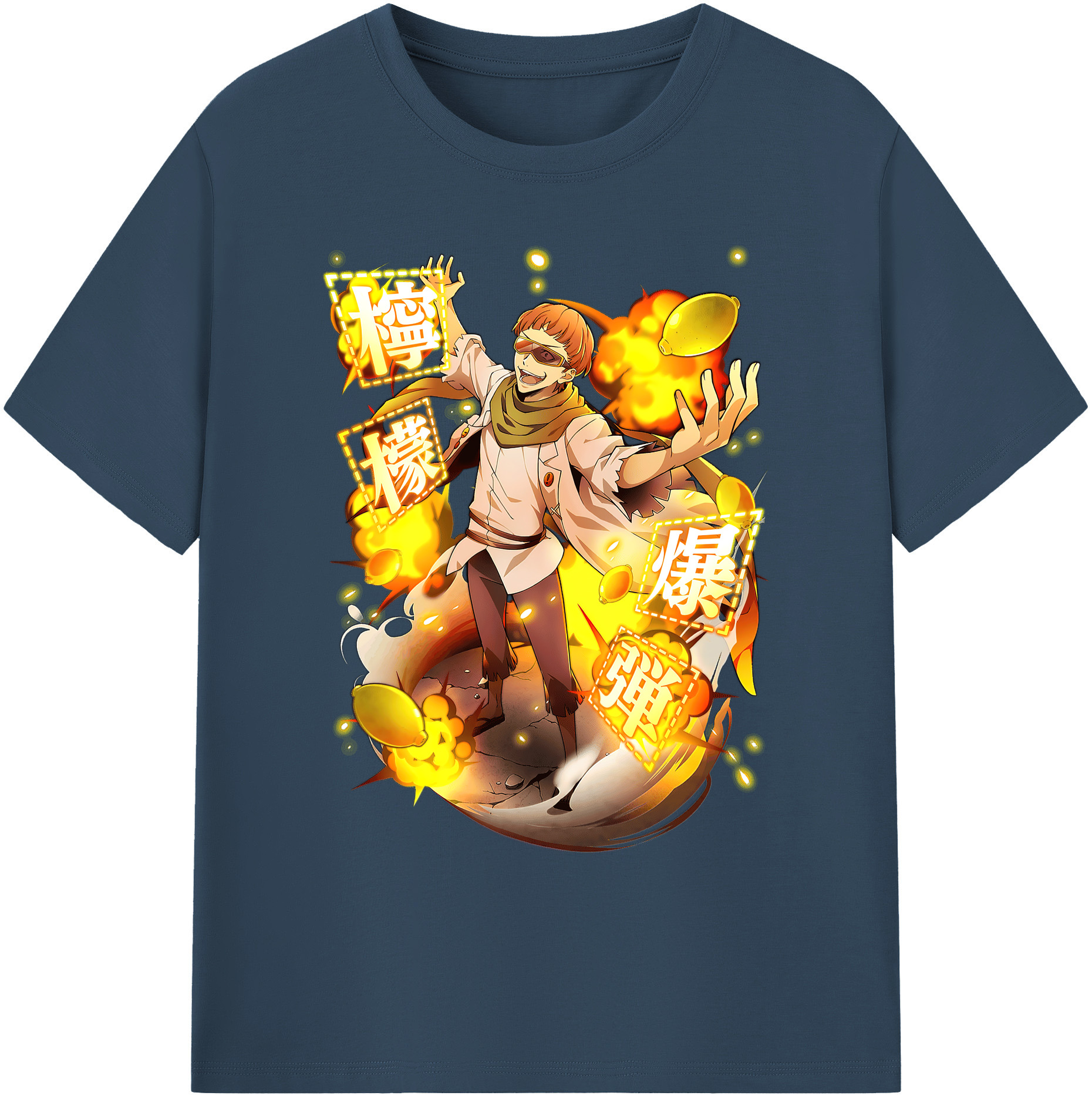 （画像用） 文豪ストレイドッグス Bungo Stray Dogs 綿100％ メンズ半袖Tシャツ｜肌触りやわらか＆通気性