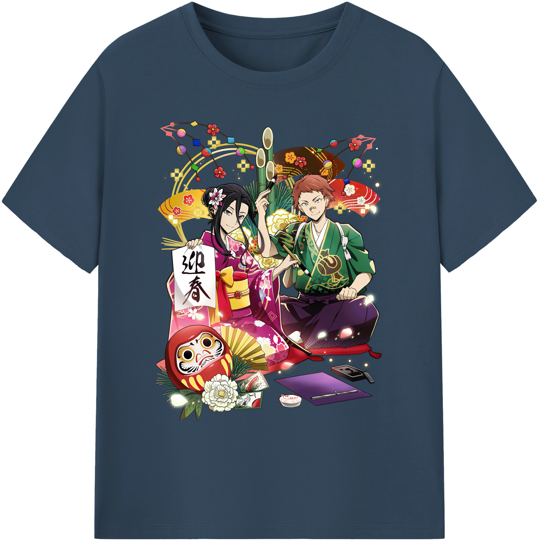 （画像用） 文豪ストレイドッグス Bungo Stray Dogs 綿100％ メンズ半袖Tシャツ｜肌触りやわらか＆通気性