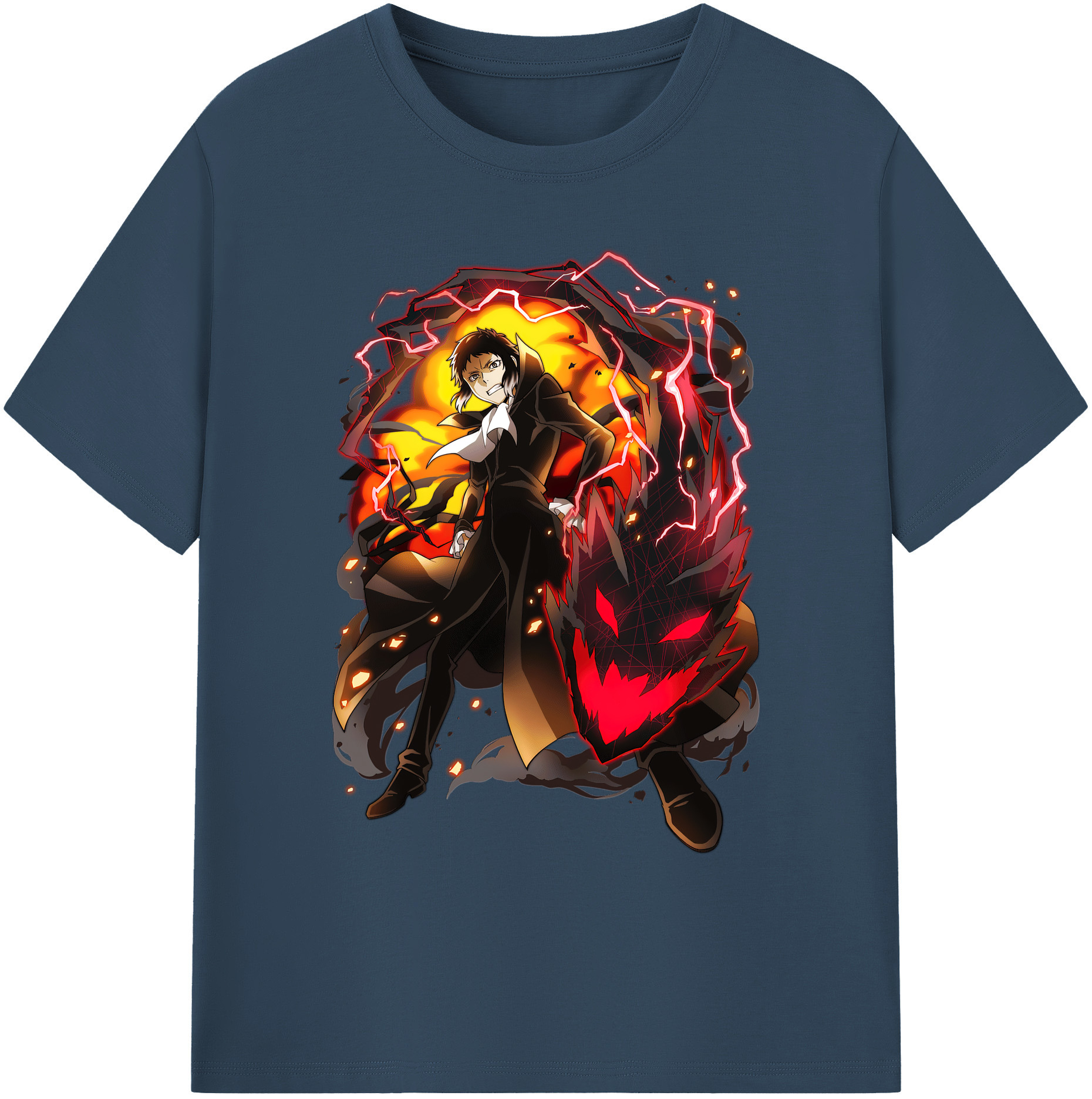 （画像用） 文豪ストレイドッグス Bungo Stray Dogs 綿100％ メンズ半袖Tシャツ｜肌触りやわらか＆通気性