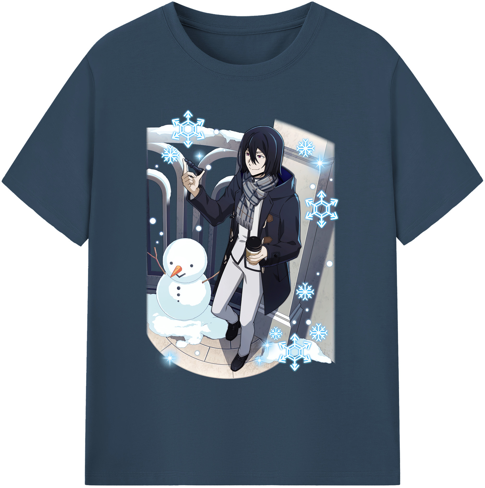 （画像用） 文豪ストレイドッグス Bungo Stray Dogs 綿100％ メンズ半袖Tシャツ｜肌触りやわらか＆通気性