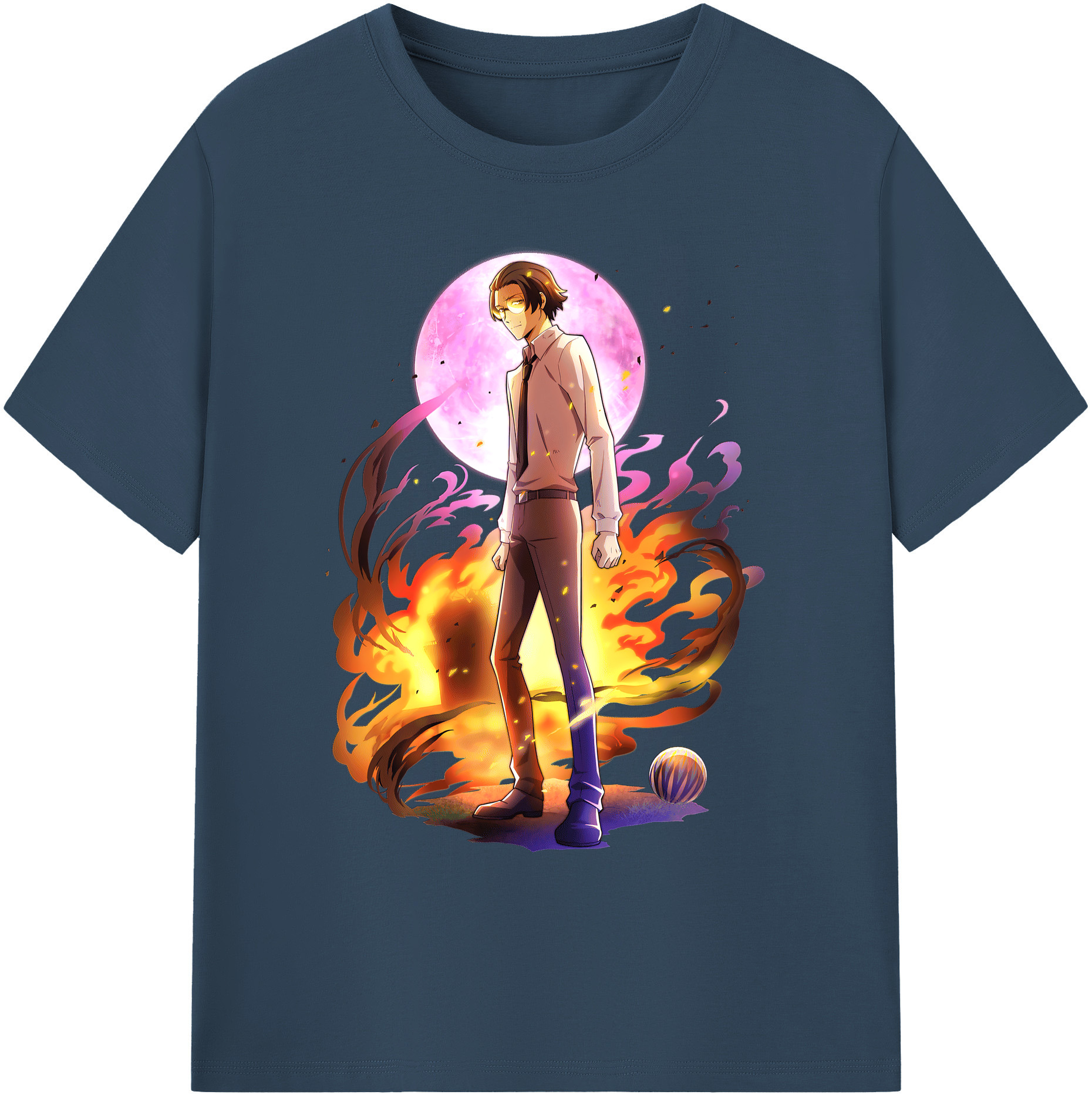 （画像用） 文豪ストレイドッグス Bungo Stray Dogs 綿100％ メンズ半袖Tシャツ｜肌触りやわらか＆通気性