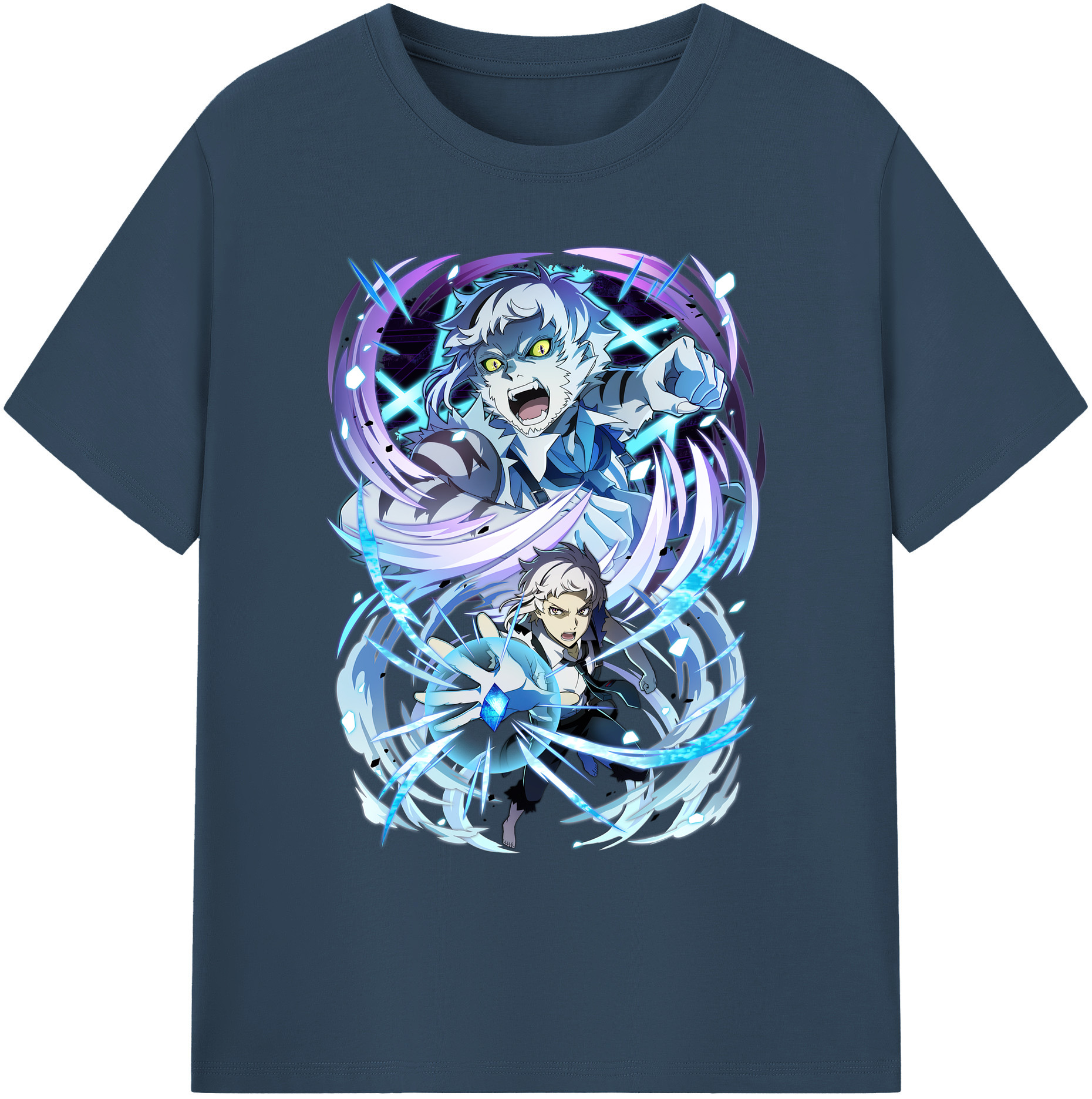 （画像用） 文豪ストレイドッグス Bungo Stray Dogs 綿100％ メンズ半袖Tシャツ｜肌触りやわらか＆通気性