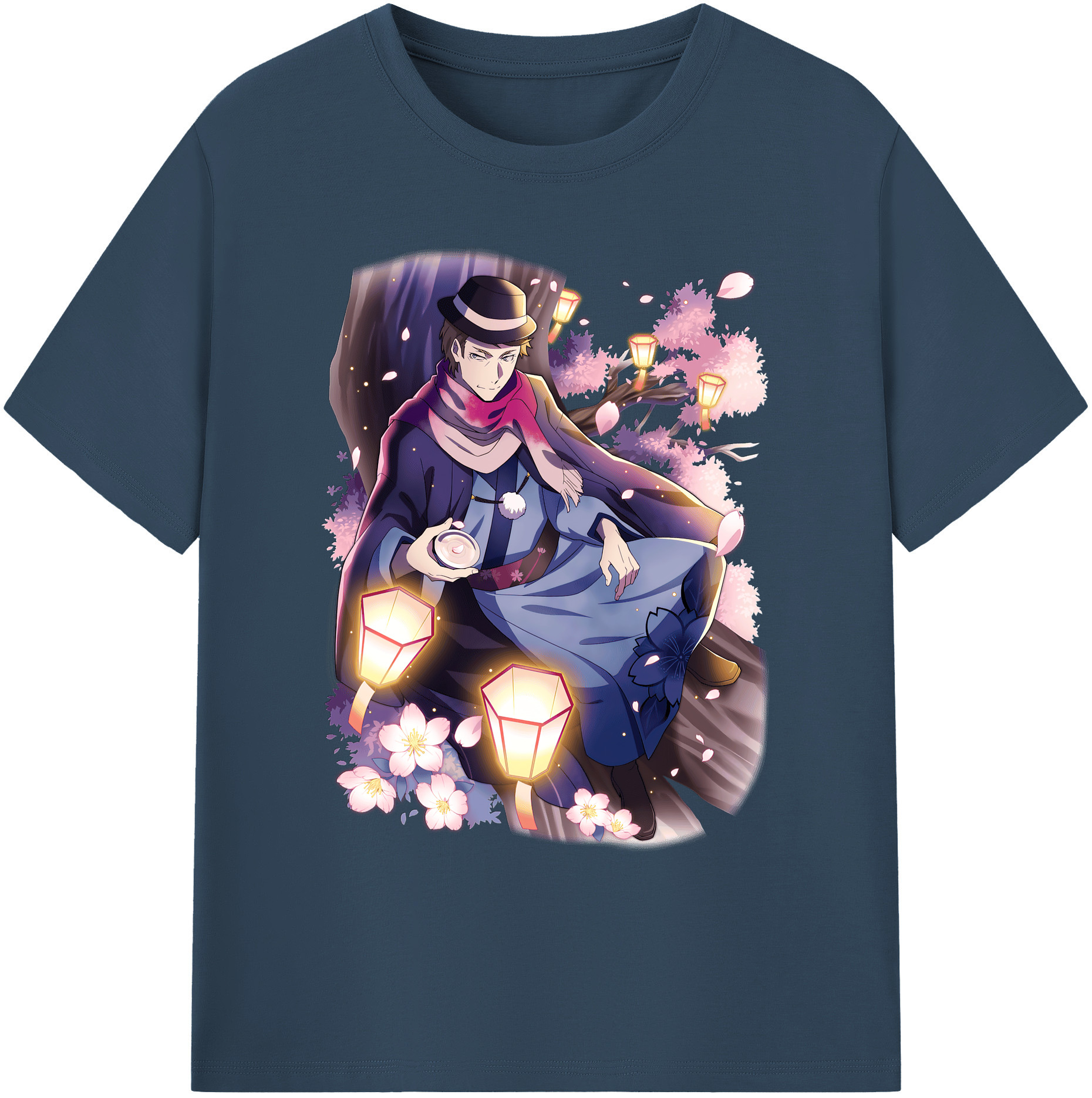 （画像用） 文豪ストレイドッグス Bungo Stray Dogs 綿100％ メンズ半袖Tシャツ｜肌触りやわらか＆通気性