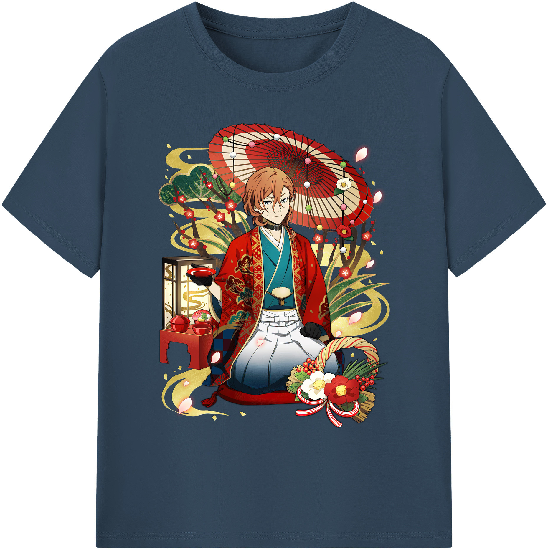 （画像用） 文豪ストレイドッグス Bungo Stray Dogs 綿100％ メンズ半袖Tシャツ｜肌触りやわらか＆通気性