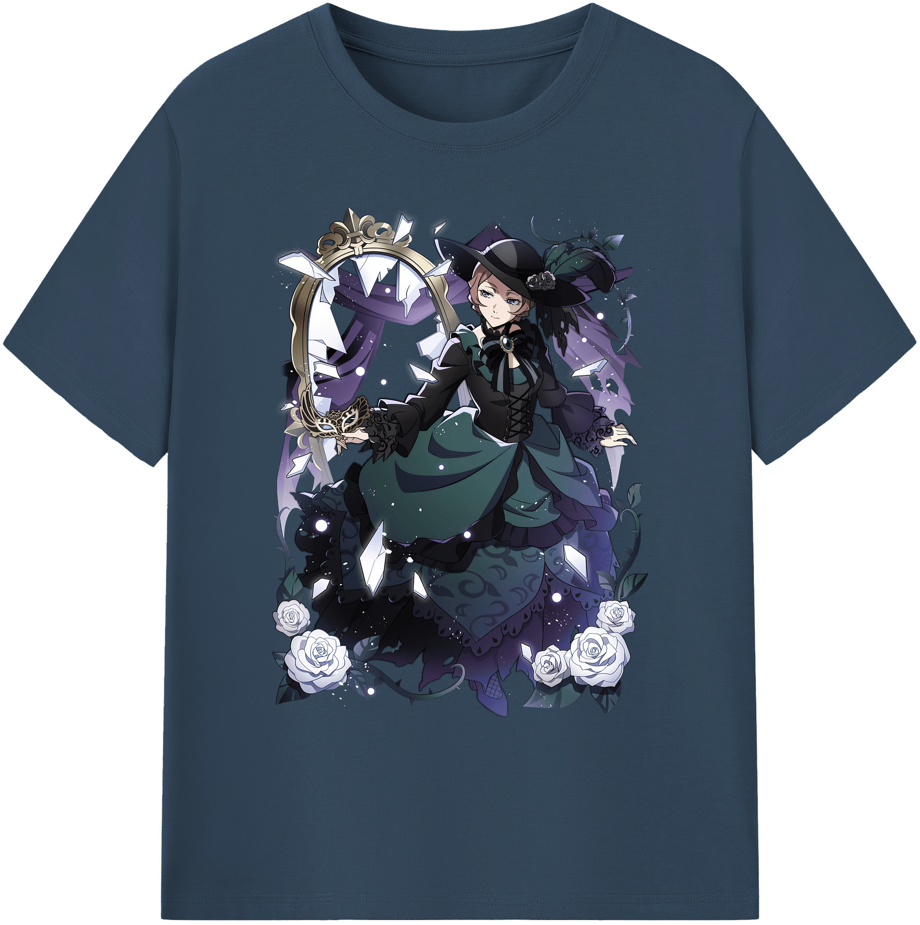 （画像用） 文豪ストレイドッグス Bungo Stray Dogs 綿100％ メンズ半袖Tシャツ｜肌触りやわらか＆通気性