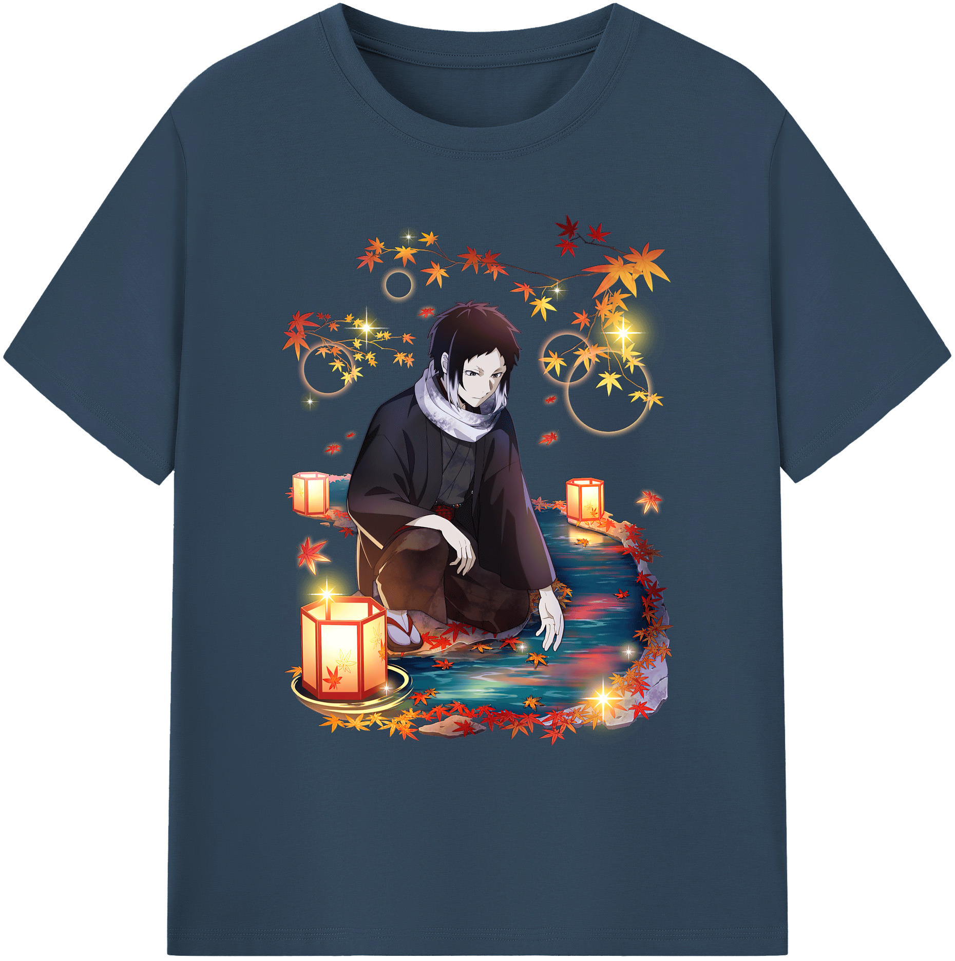 （画像用） 文豪ストレイドッグス Bungo Stray Dogs 綿100％ メンズ半袖Tシャツ｜肌触りやわらか＆通気性
