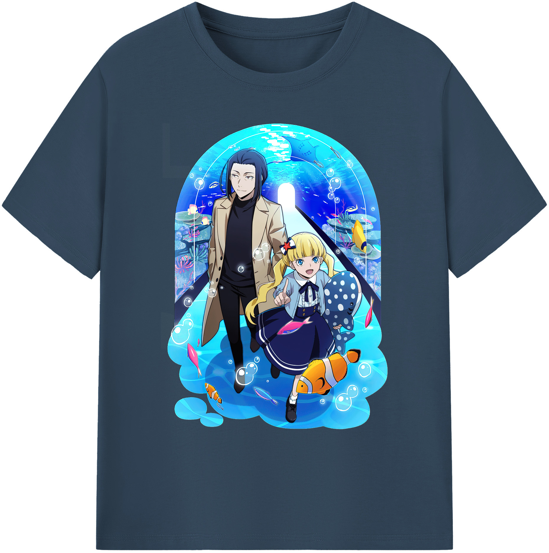 （画像用） 文豪ストレイドッグス Bungo Stray Dogs 綿100％ メンズ半袖Tシャツ｜肌触りやわらか＆通気性