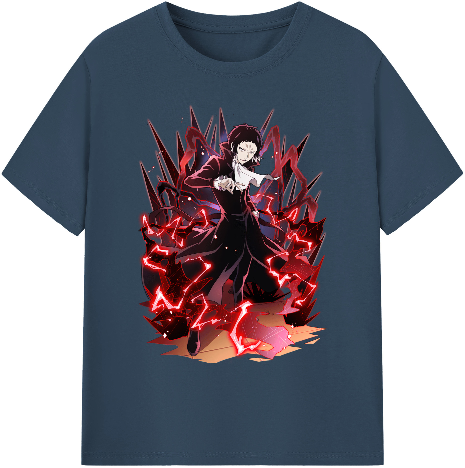 （画像用） 文豪ストレイドッグス Bungo Stray Dogs 綿100％ メンズ半袖Tシャツ｜肌触りやわらか＆通気性
