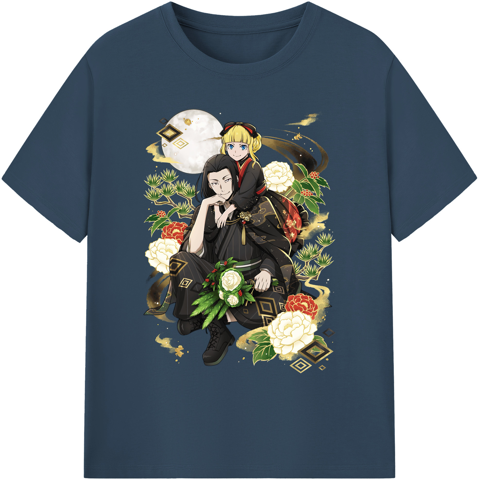 （画像用） 文豪ストレイドッグス Bungo Stray Dogs 綿100％ メンズ半袖Tシャツ｜肌触りやわらか＆通気性