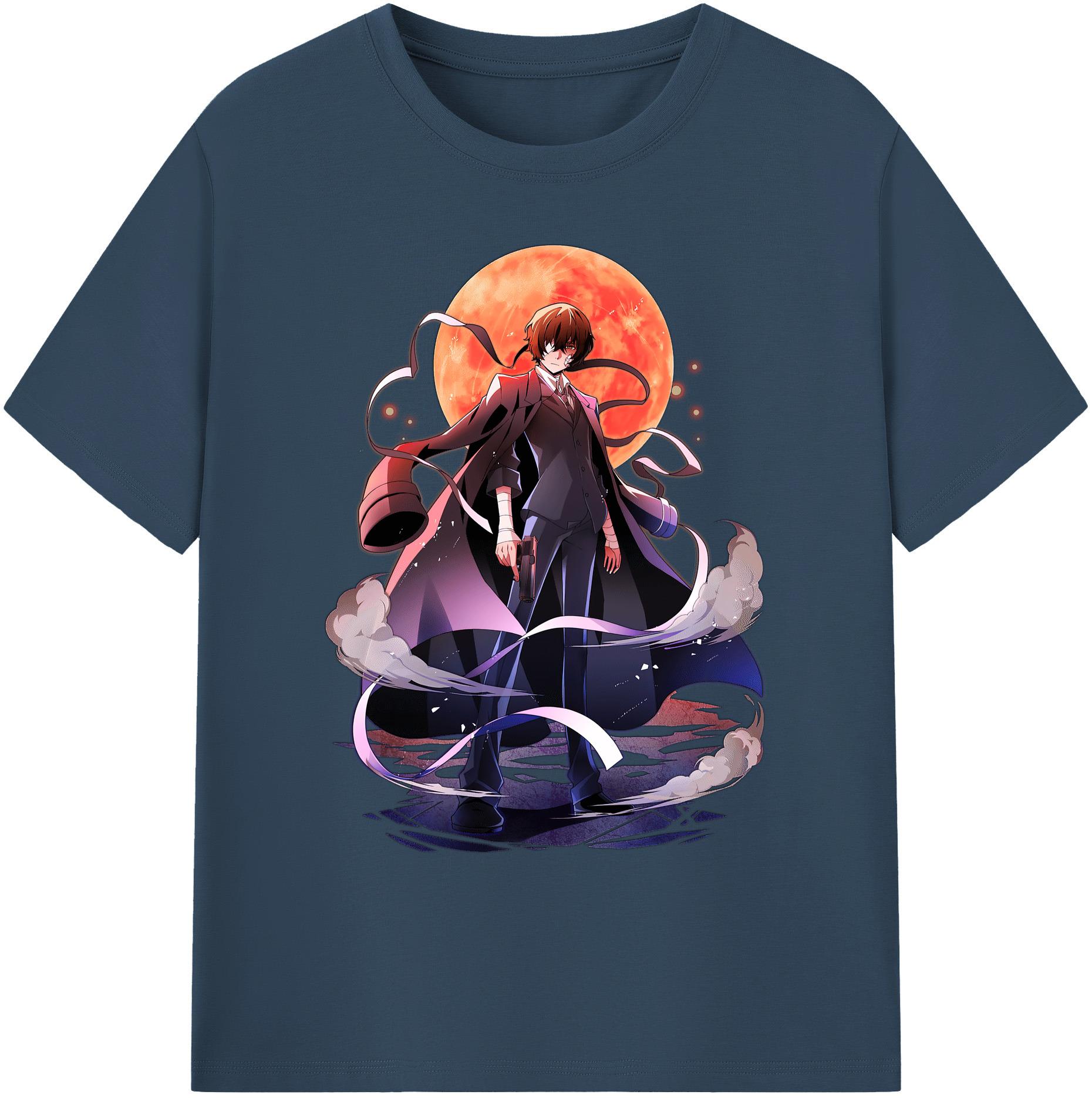 （画像用） 文豪ストレイドッグス Bungo Stray Dogs 綿100％ メンズ半袖Tシャツ｜肌触りやわらか＆通気性