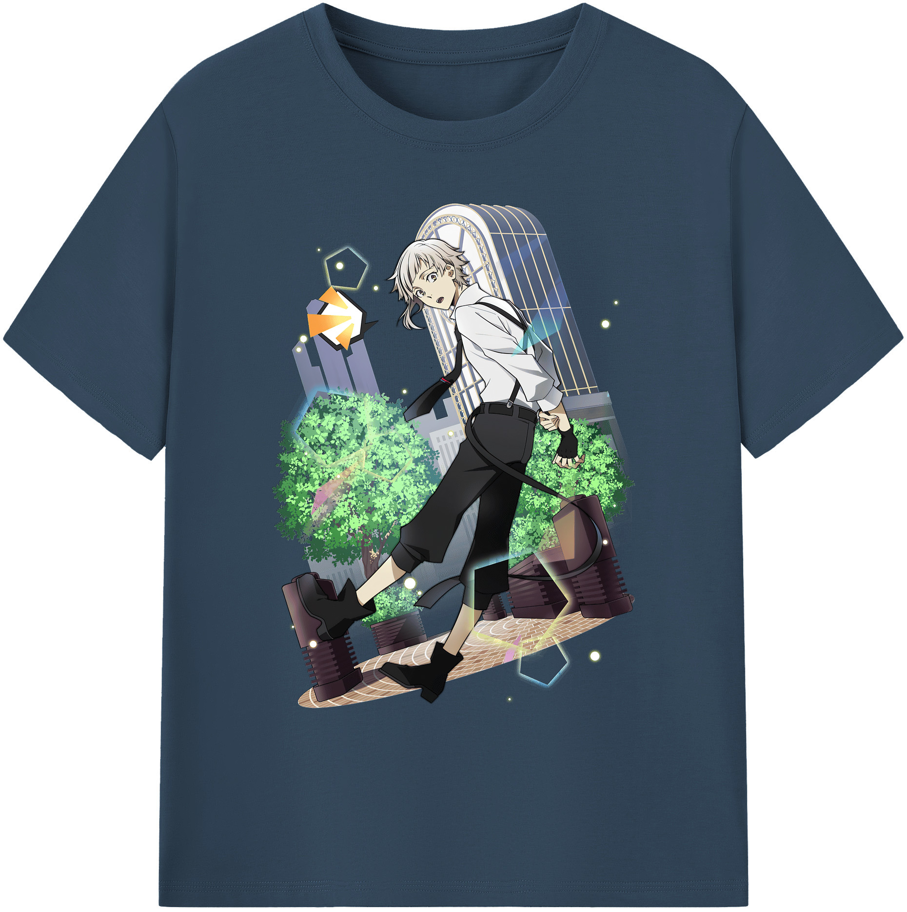 （画像用） 文豪ストレイドッグス Bungo Stray Dogs 綿100％ メンズ半袖Tシャツ｜肌触りやわらか＆通気性