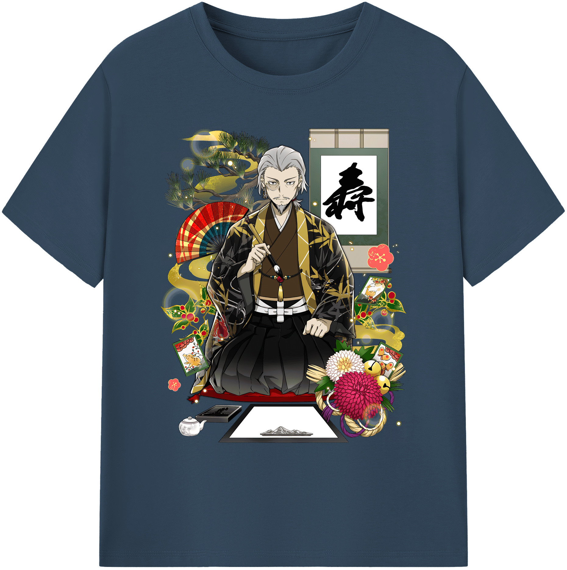 （画像用） 文豪ストレイドッグス Bungo Stray Dogs 綿100％ メンズ半袖Tシャツ｜肌触りやわらか＆通気性