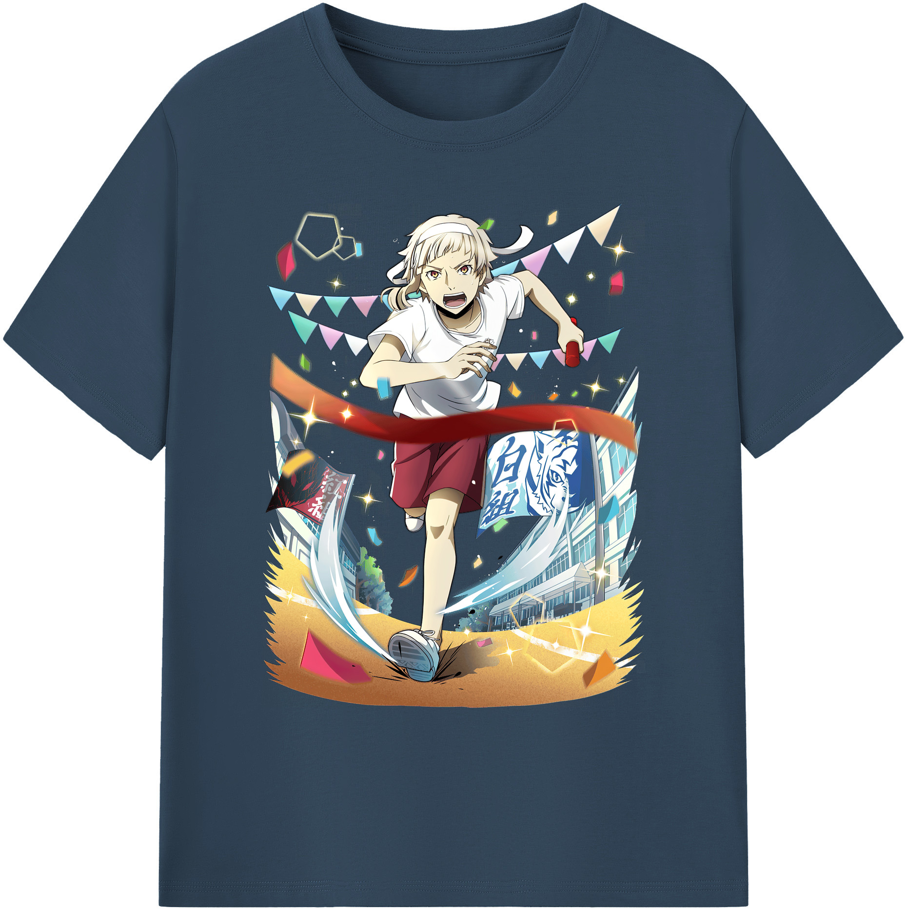 （画像用） 文豪ストレイドッグス Bungo Stray Dogs 綿100％ メンズ半袖Tシャツ｜肌触りやわらか＆通気性
